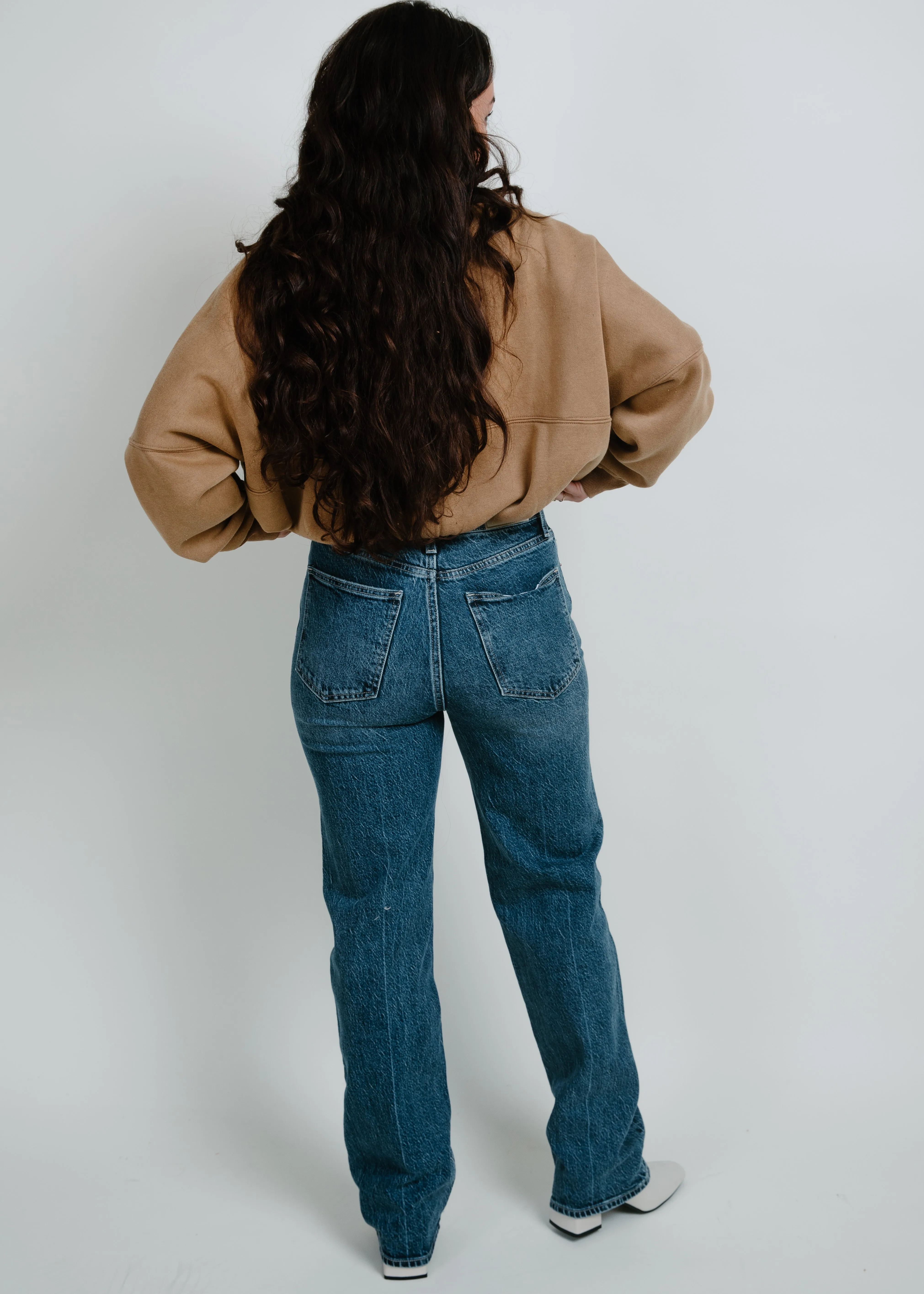 Cassie Super High Rise Straight - Palladium