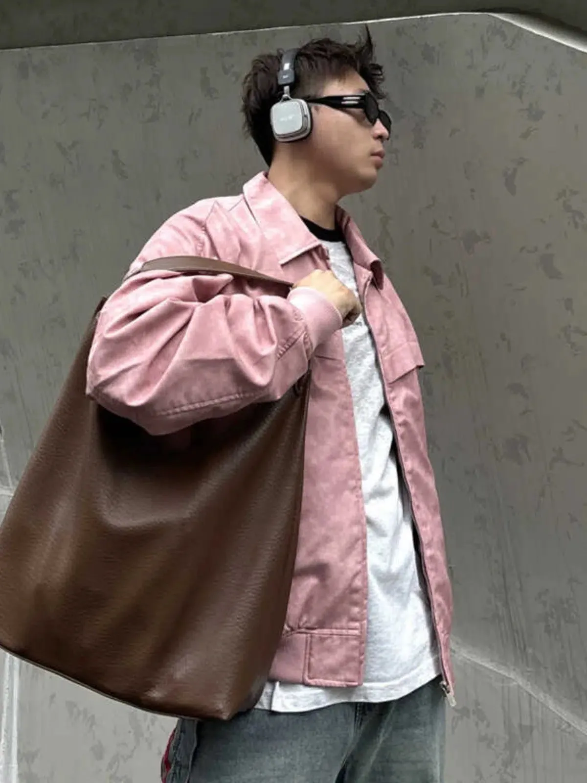Casual Leather Tote Bag