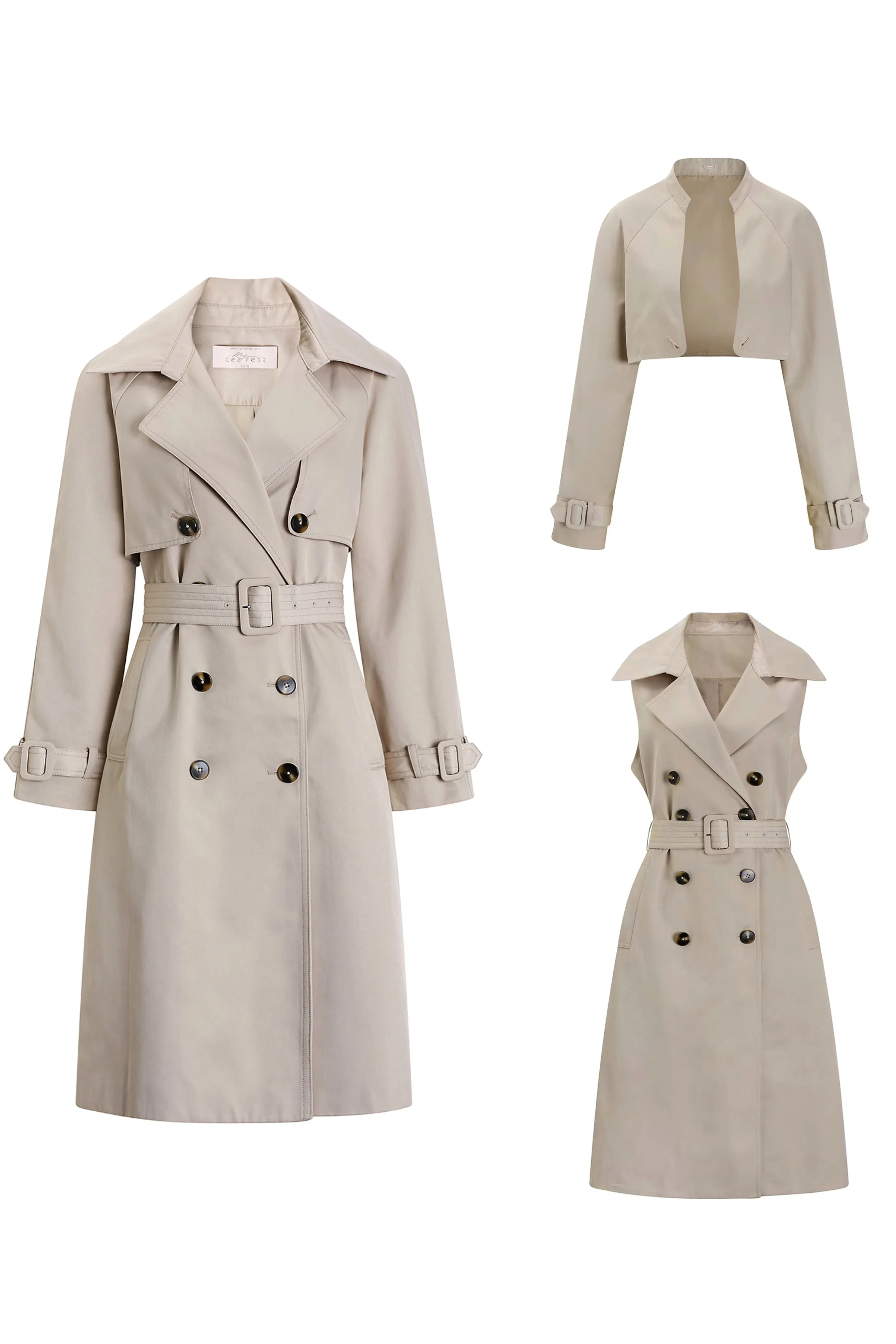 Catrin Detachable Trench Coat