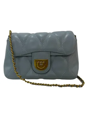 Chain Strap Crossbody Mini Bag - Blue