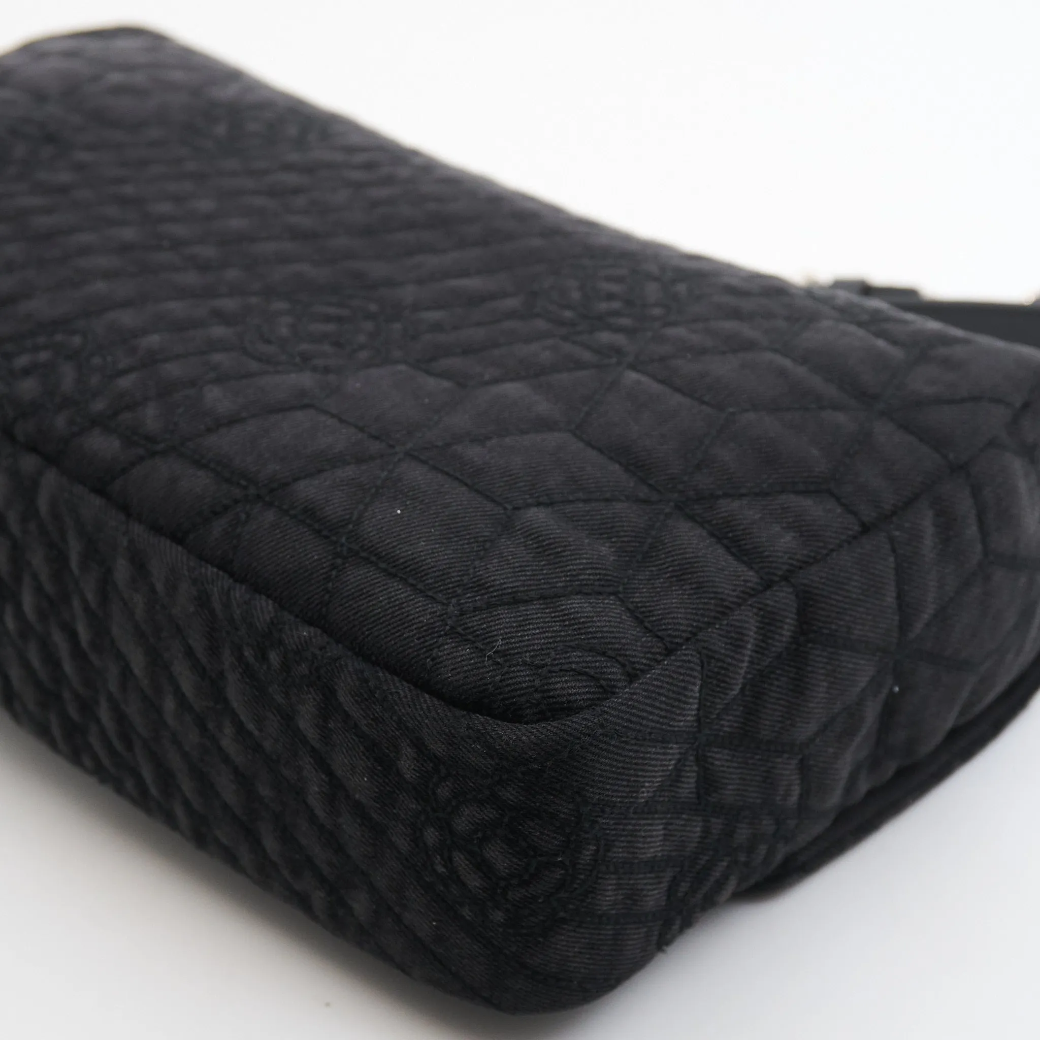 Chanel Classic Flap Black Denim SHW