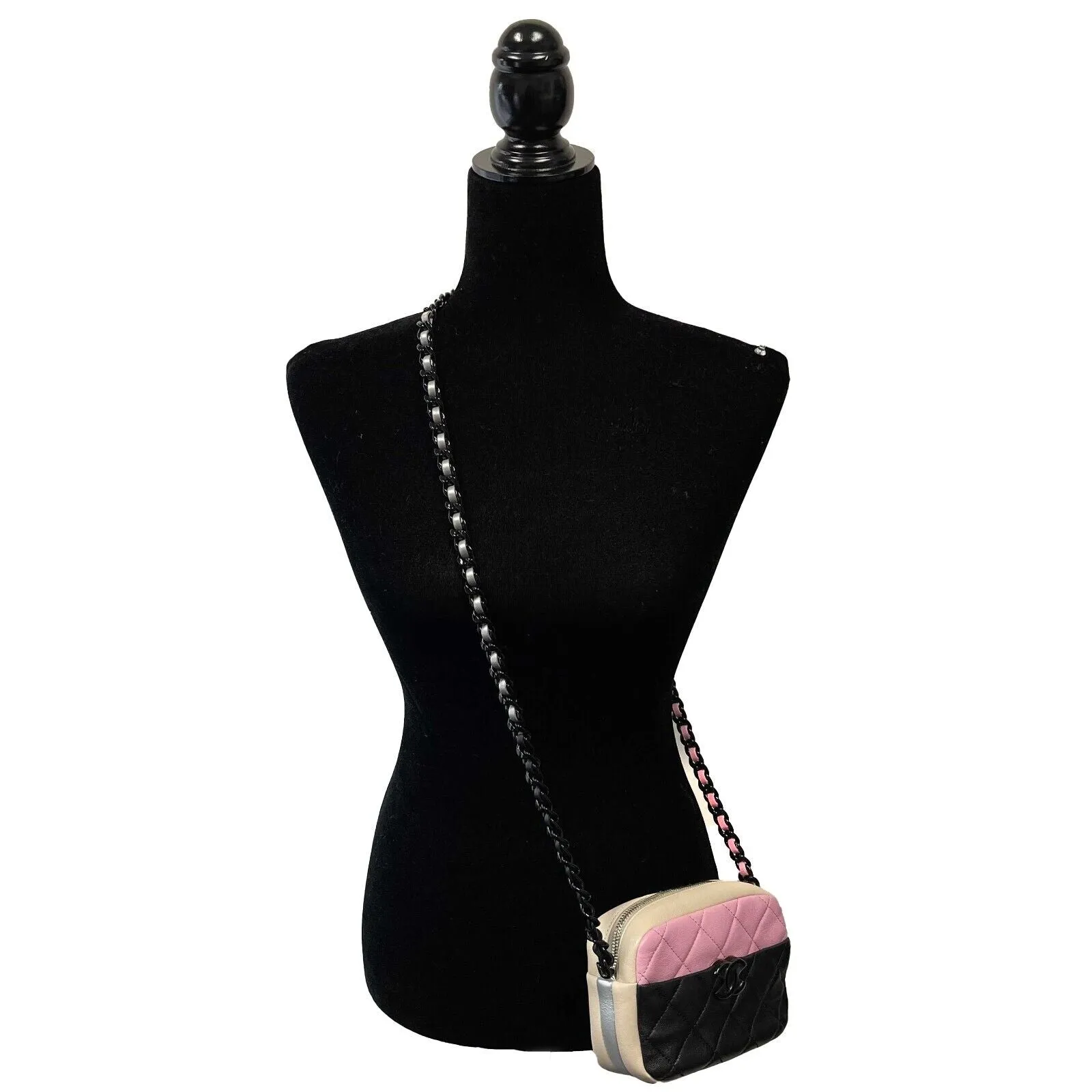 Chanel - Excellent - Mini Camera Case 23P - CC Color Block Crossbody