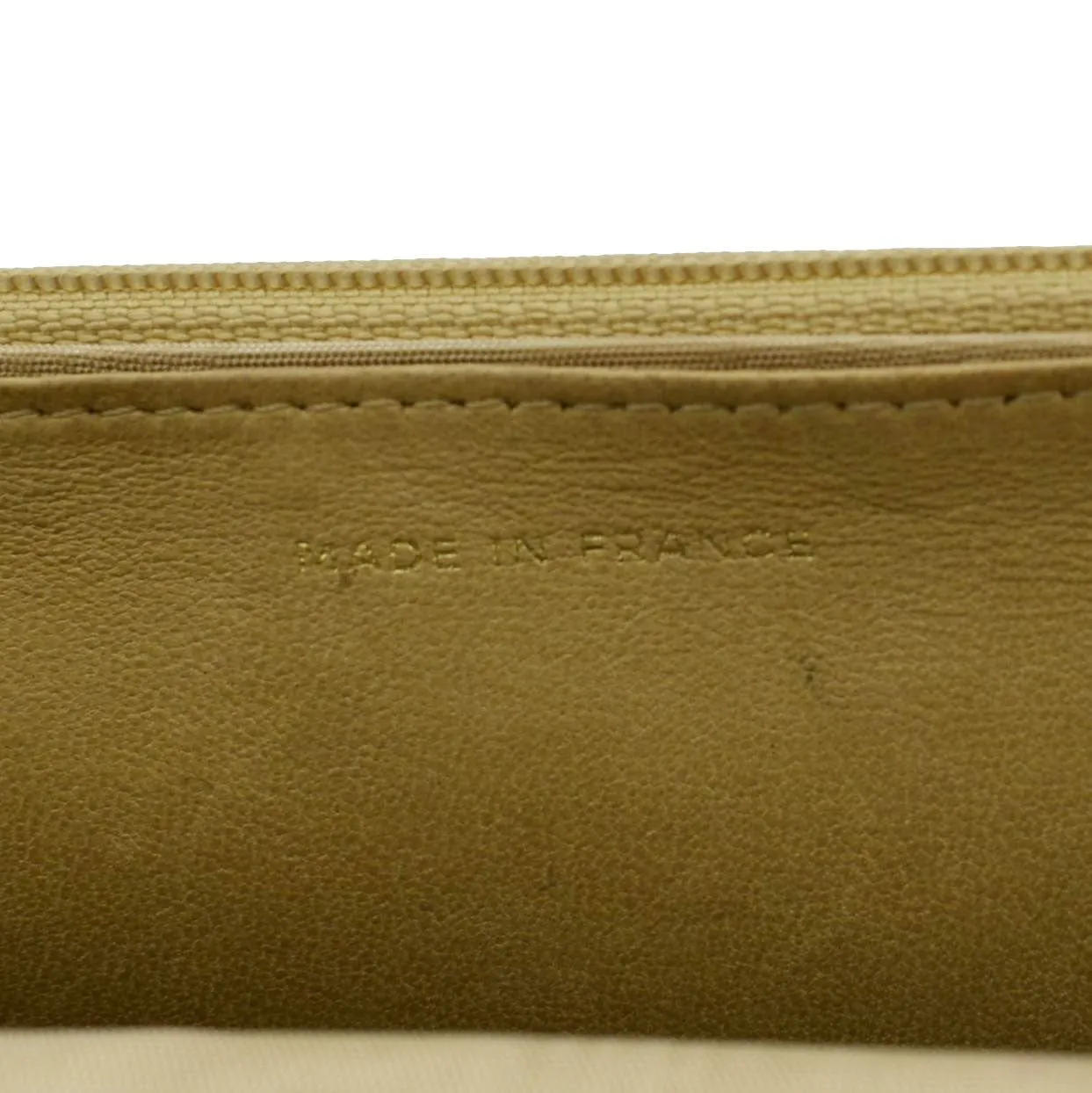 CHANEL Timeless Caviar Leather Wallet On Chain Clutch Crossbody Bag Beige