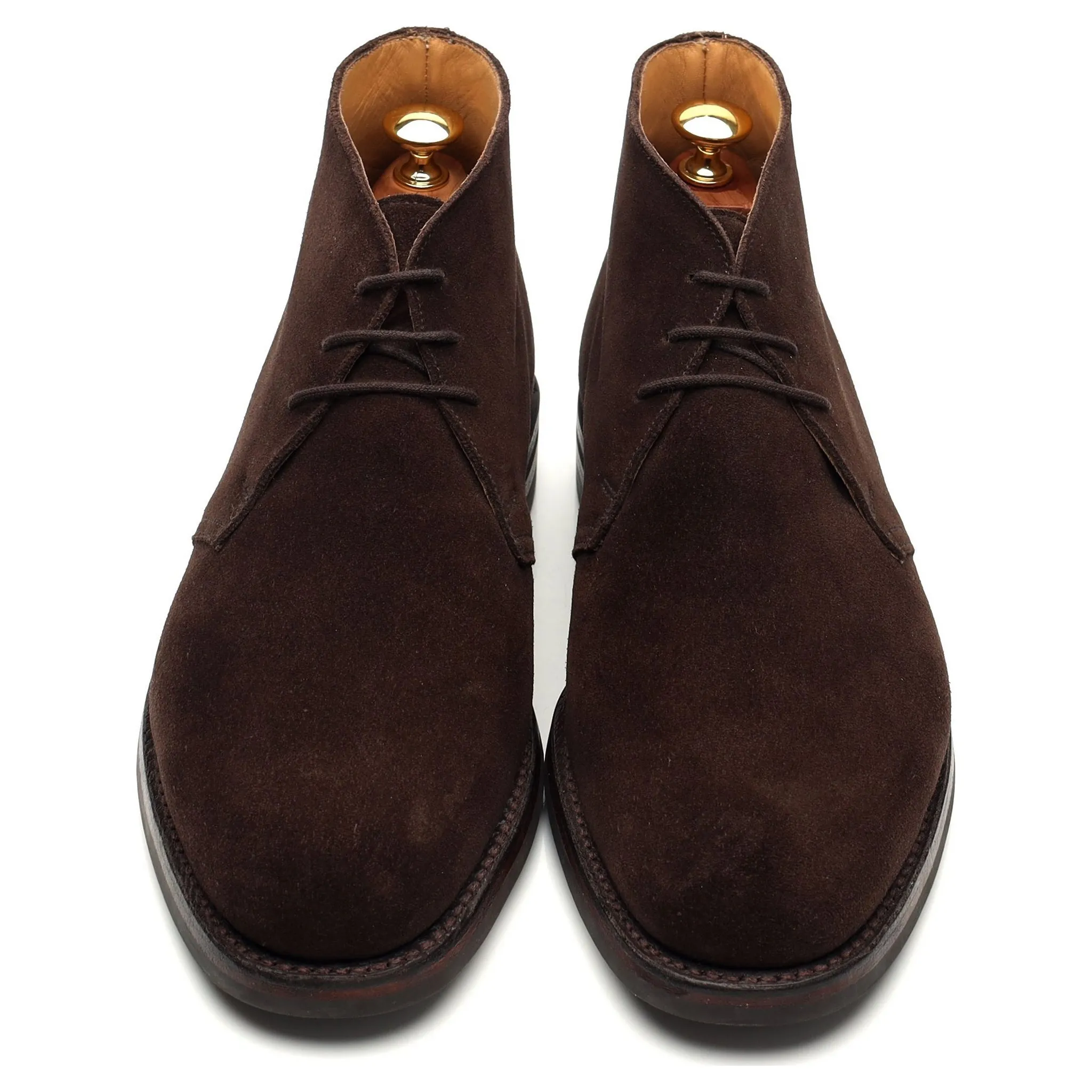 'Chiltern' Dark Brown Suede Chukka Boots UK 8.5 E