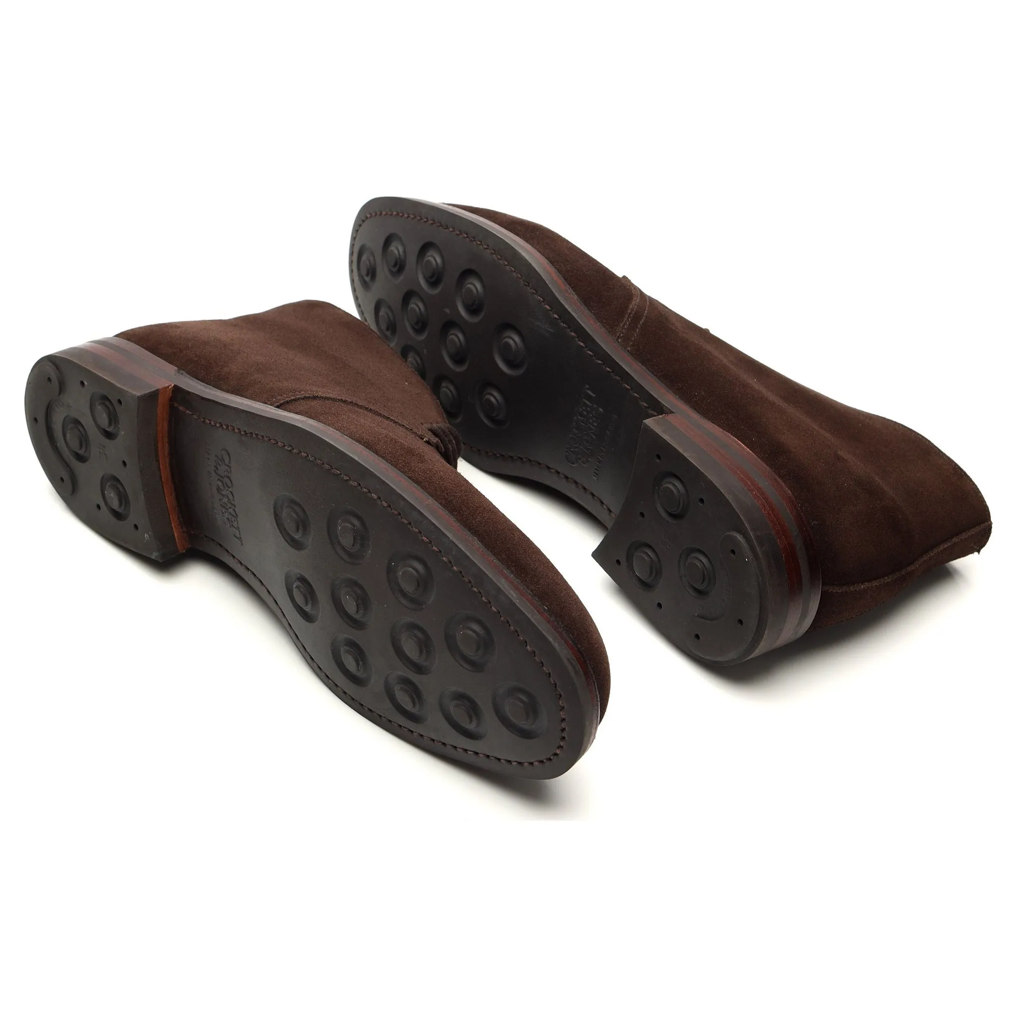 'Chiltern' Dark Brown Suede Chukka Boots UK 8.5 E