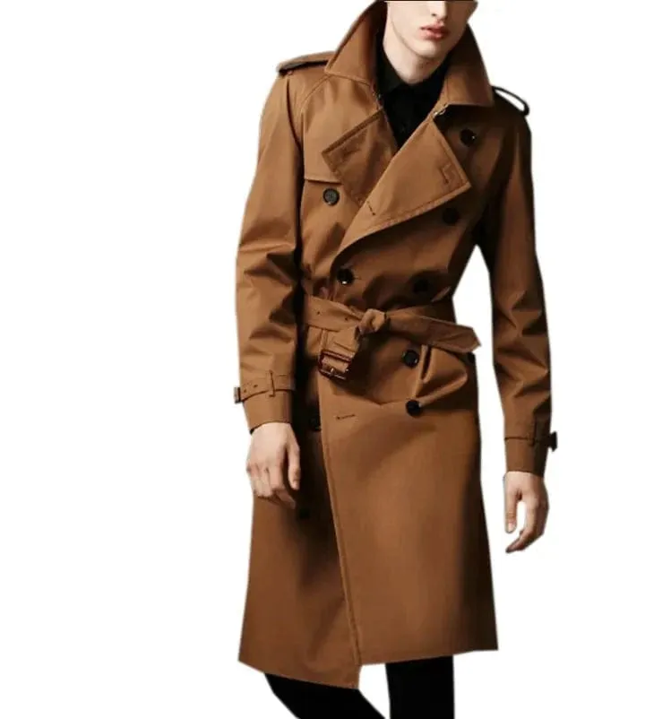 Christopher Mosley Cashmere Double Breasted Windbreaker Coat