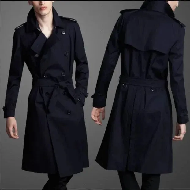 Christopher Mosley Cashmere Double Breasted Windbreaker Coat