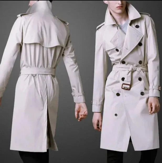 Christopher Mosley Cashmere Double Breasted Windbreaker Coat