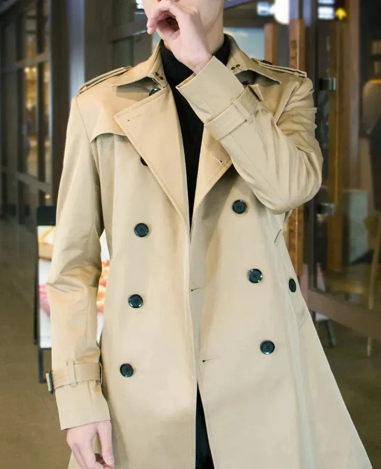 Christopher Mosley Cashmere Double Breasted Windbreaker Coat