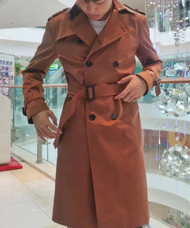 Christopher Mosley Cashmere Double Breasted Windbreaker Coat