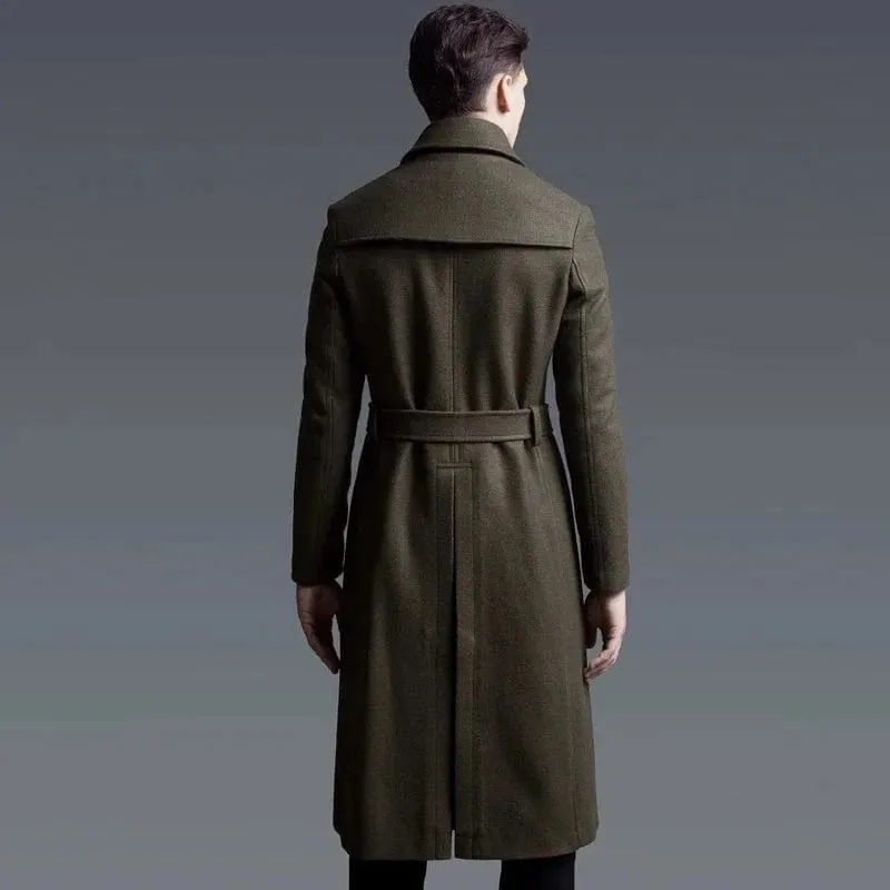 Christopher Mosley Wool Trench Overcoat