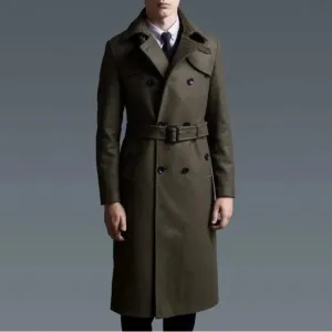 Christopher Mosley Wool Trench Overcoat