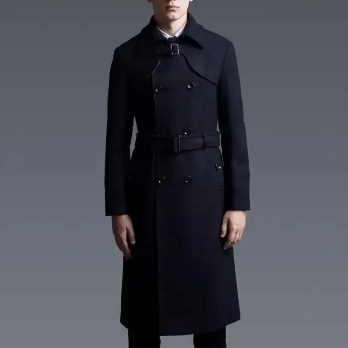 Christopher Mosley Wool Trench Overcoat