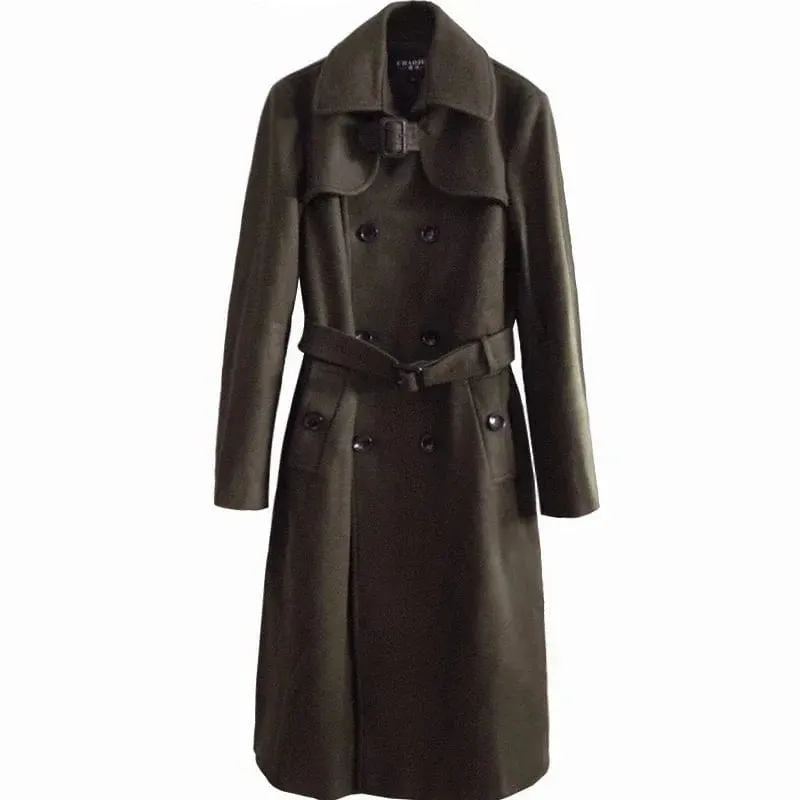 Christopher Mosley Wool Trench Overcoat