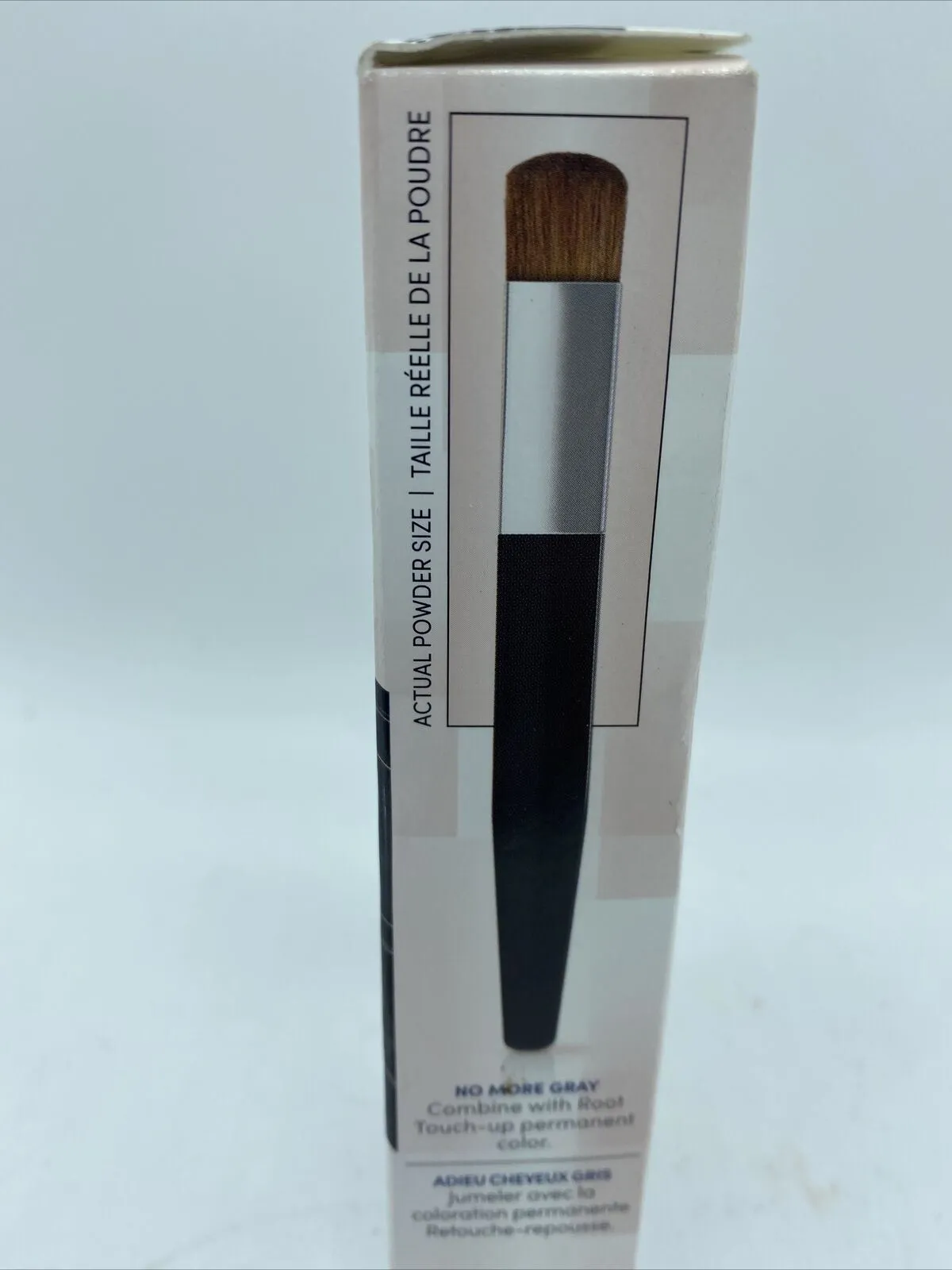 Clairol Black Temporary Root Touch-Up Powder HAIR Brow Brush Travel Box Damage *