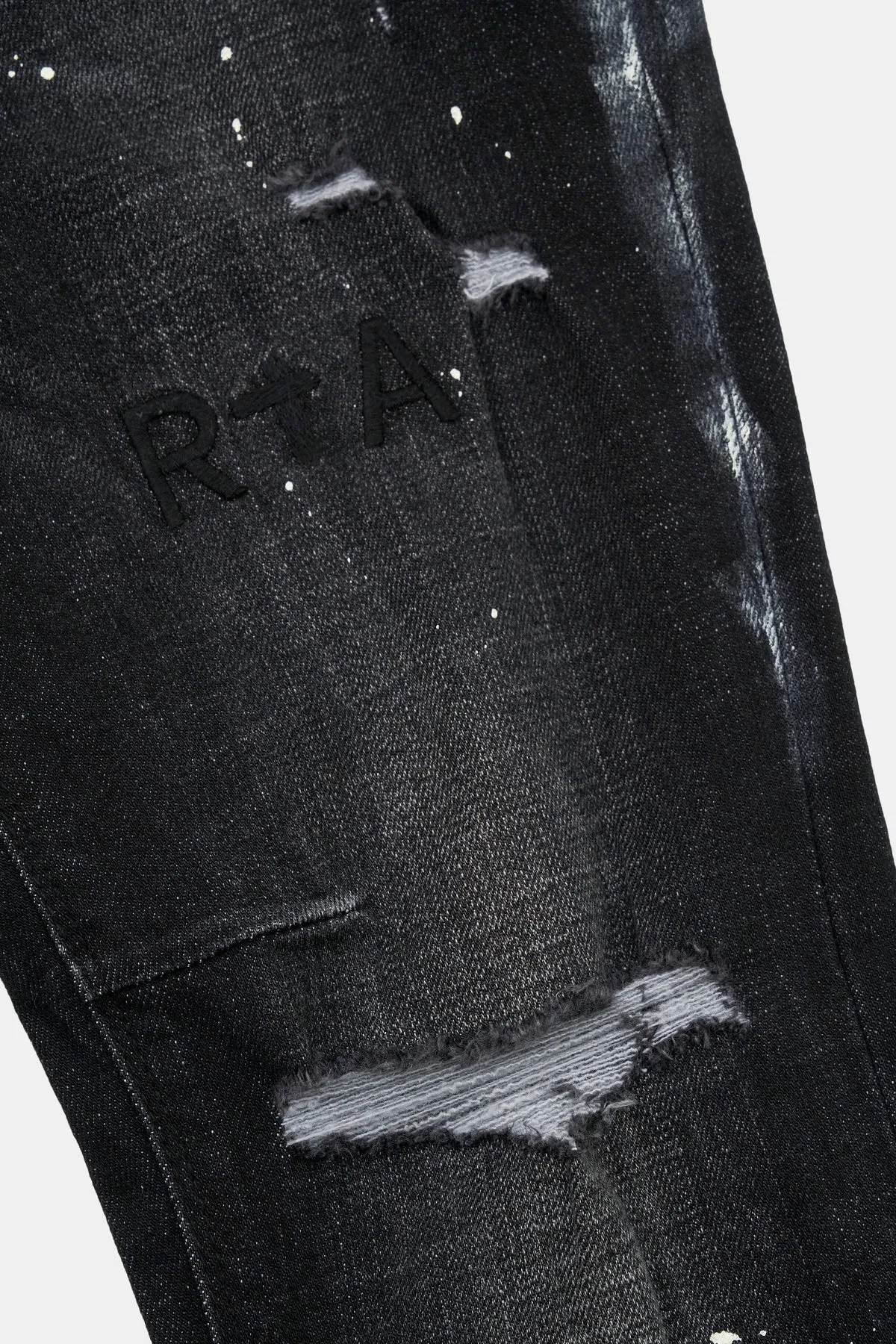 Clayton Jean - Distressed Charcoal Paint
