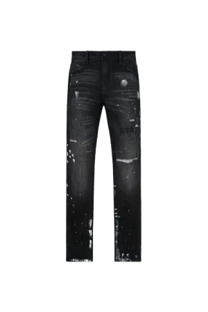 Clayton Jean - Distressed Charcoal Paint