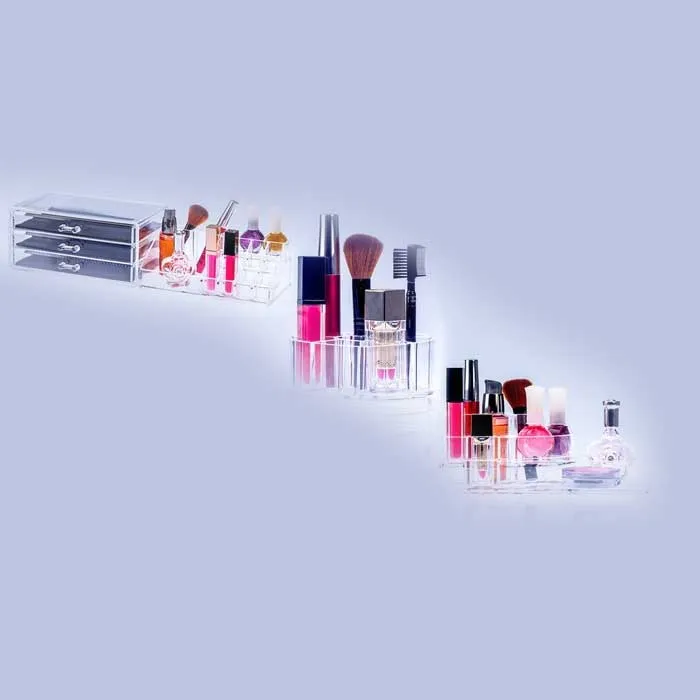 Clear Acrylic Cosmetic Organizers