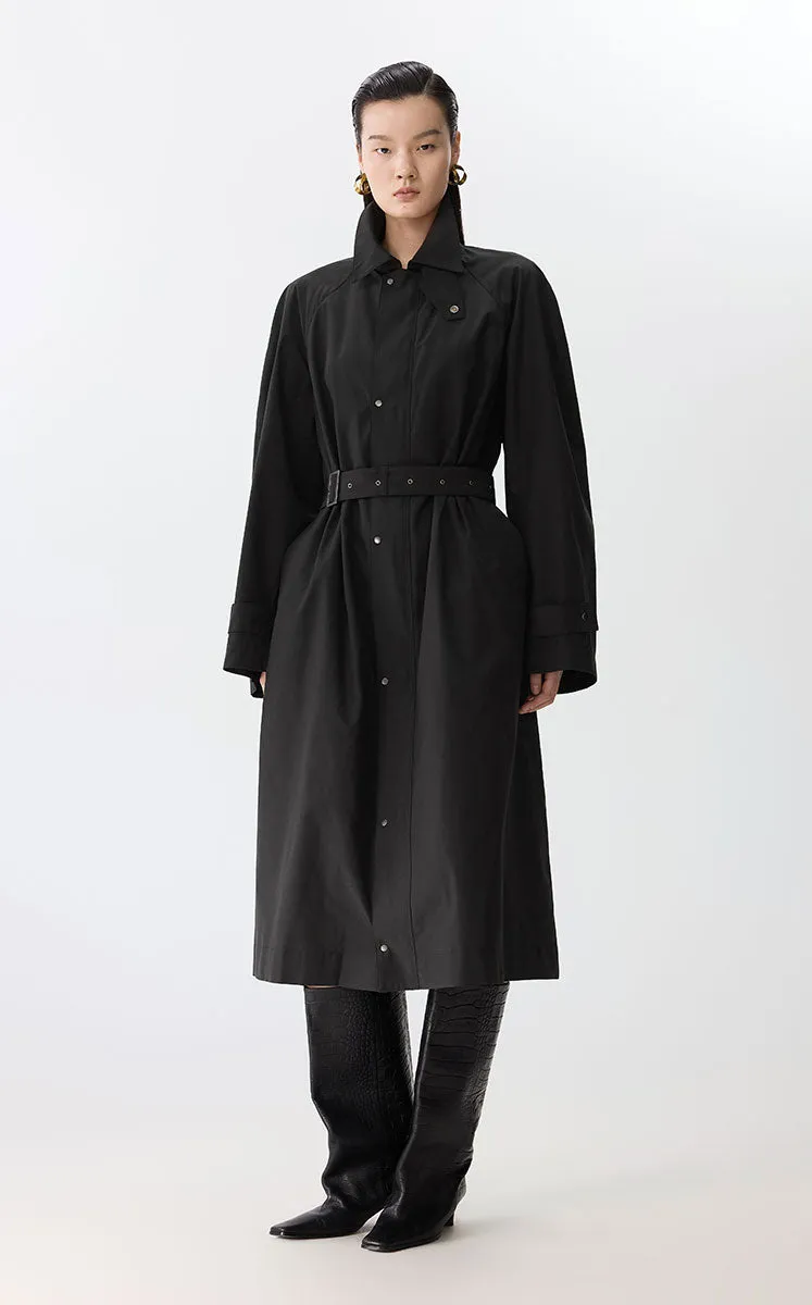 Coat / JNBY Oversized Longline Trench Coat