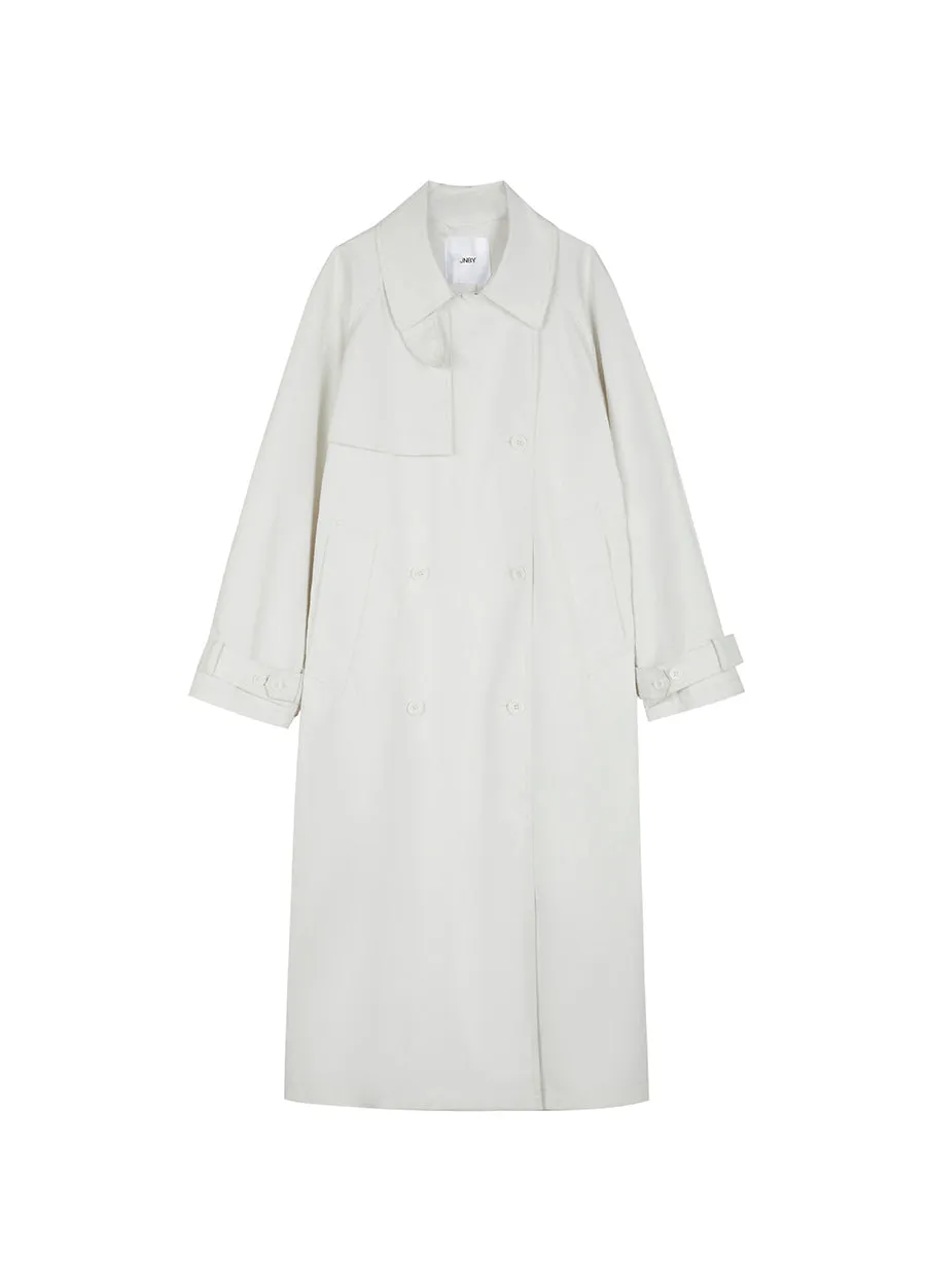 Coat /  JNBY Solid Long Trench Coat