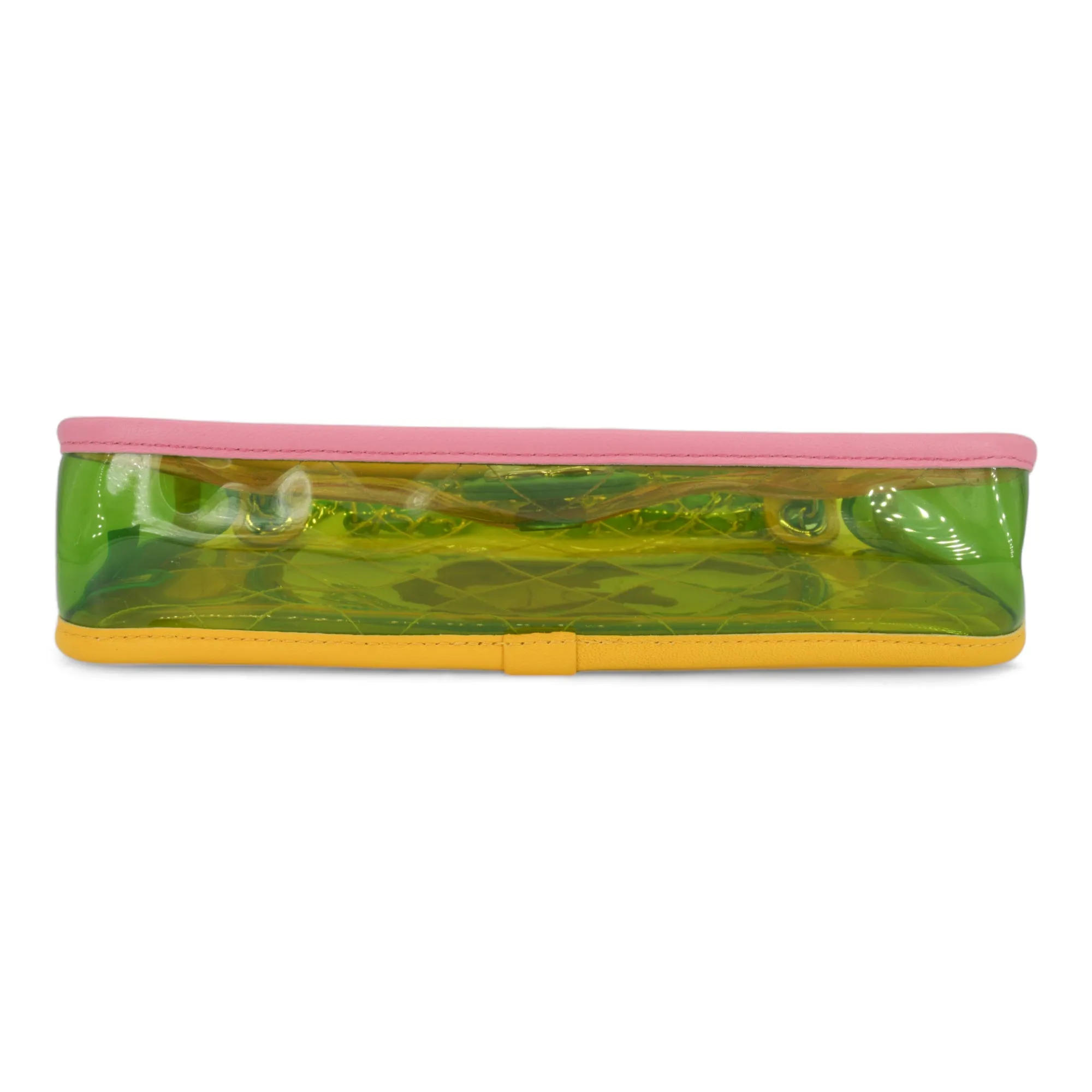 Coco Splash Yellow PVC Medium Flap Bag