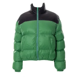 Color Block Puffer Coat