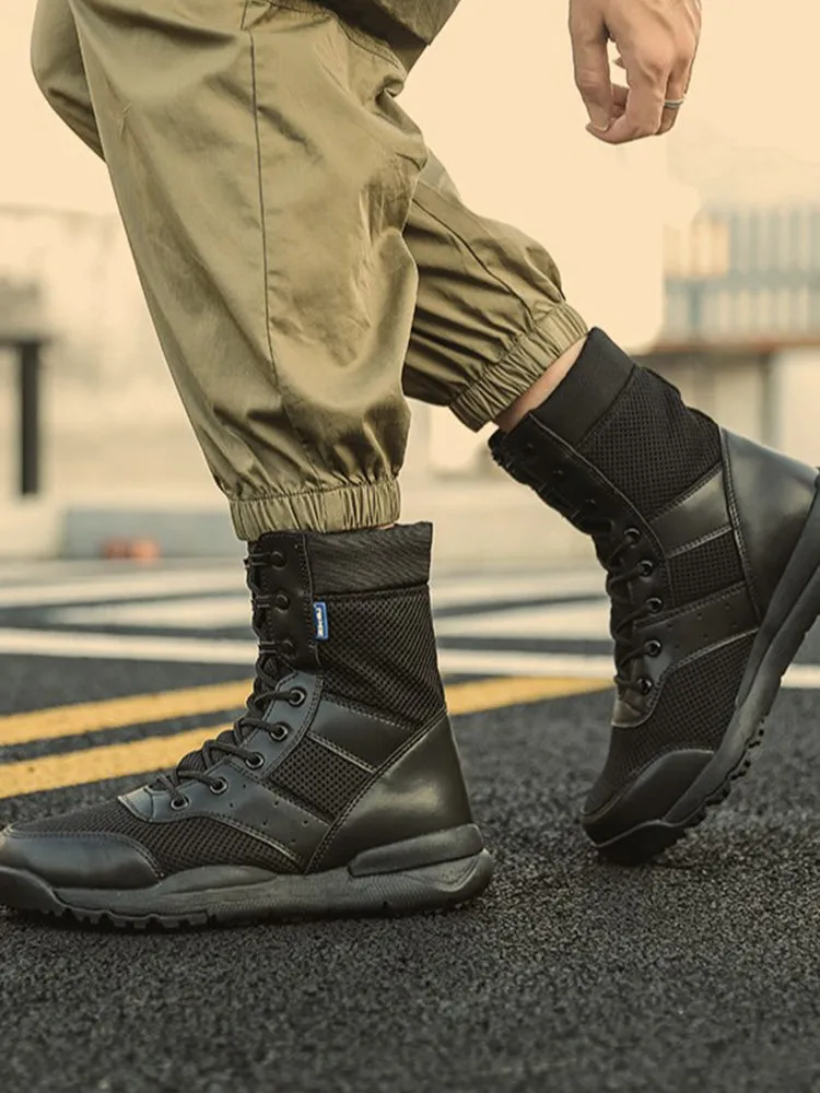 Combat boots techwear