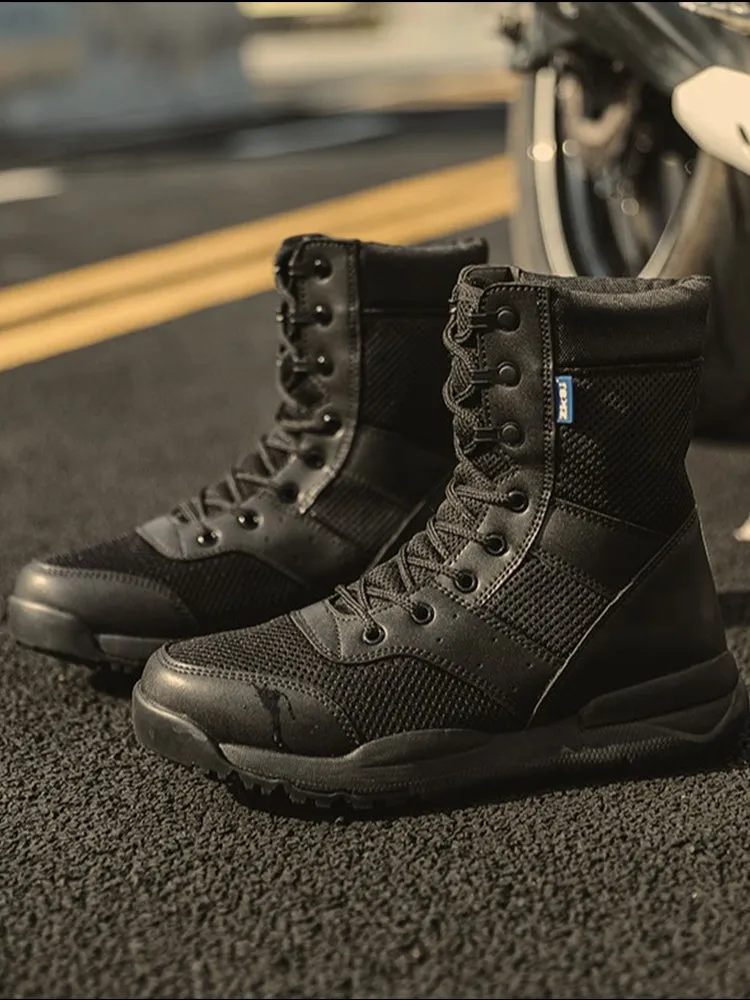 Combat boots techwear