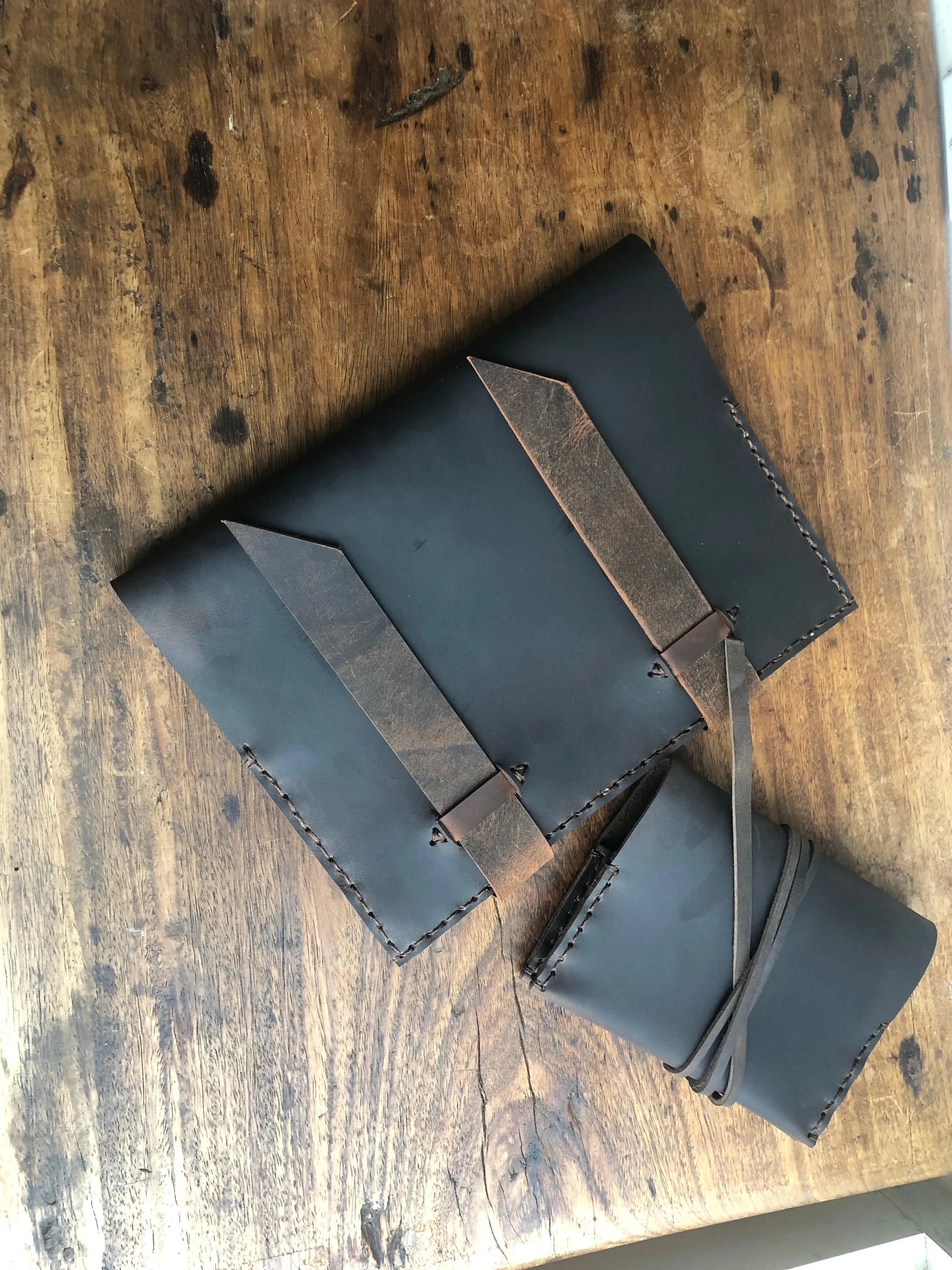 Composition Notebook Cover, Refillable Leather Composition Notebook, Large Refillable Journal, Custom Made in New York