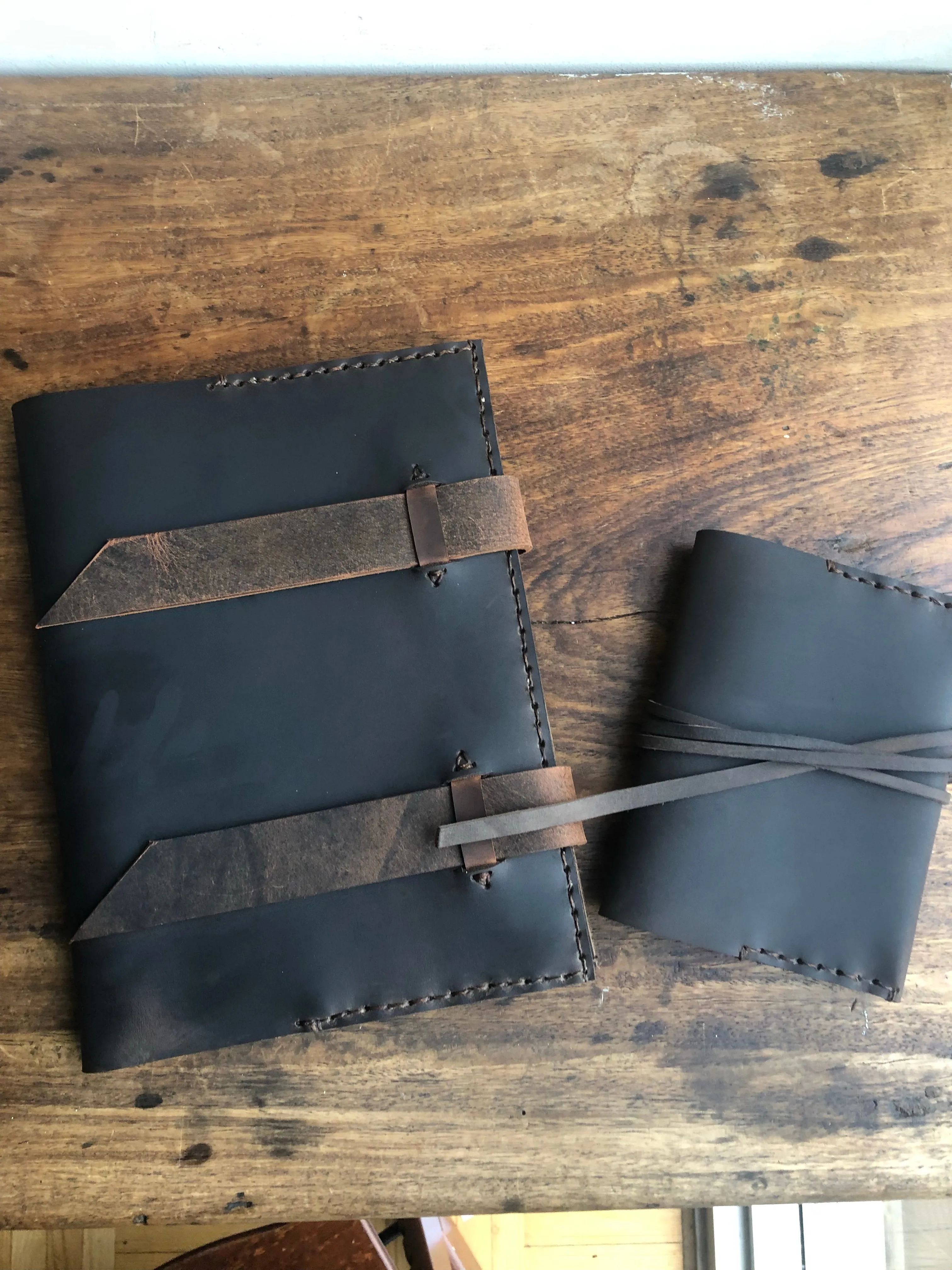 Composition Notebook Cover, Refillable Leather Composition Notebook, Large Refillable Journal, Custom Made in New York
