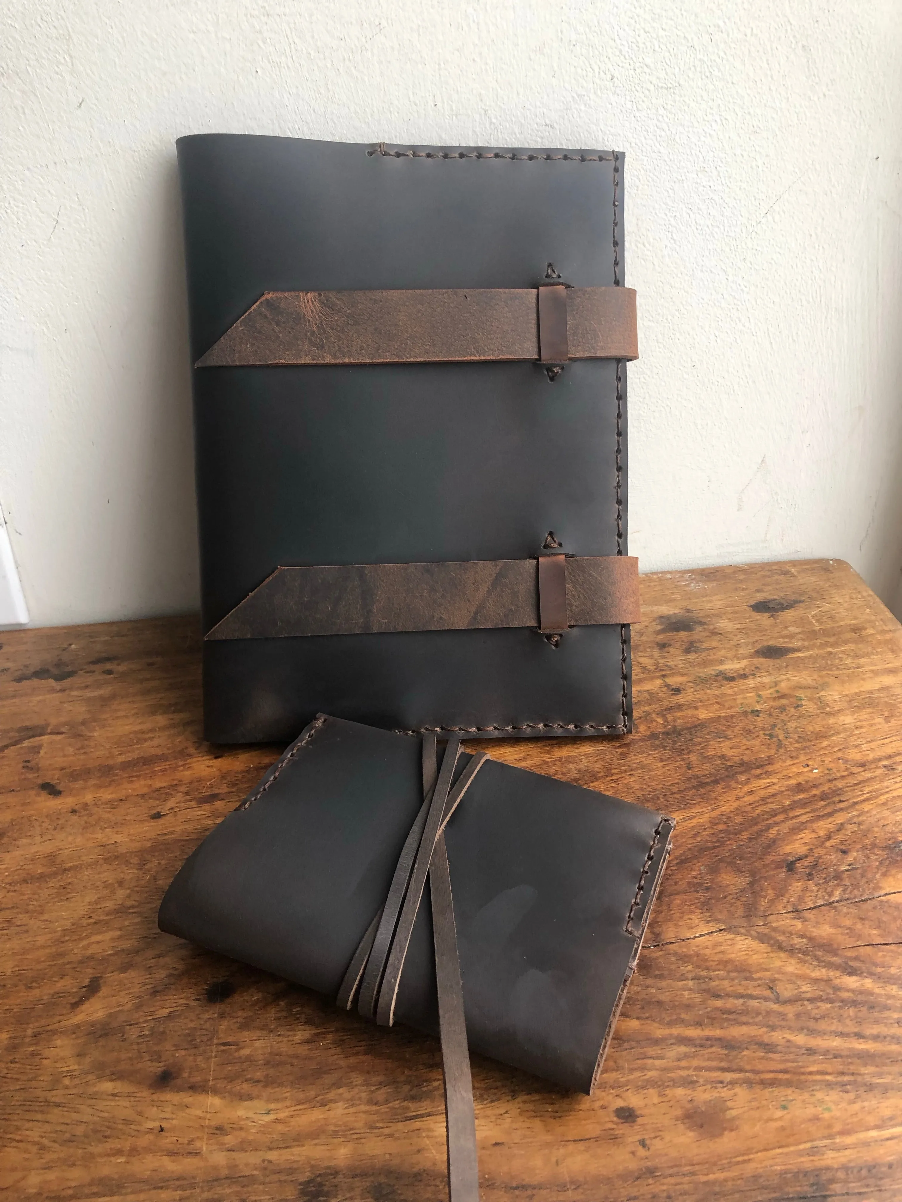 Composition Notebook Cover, Refillable Leather Composition Notebook, Large Refillable Journal, Custom Made in New York