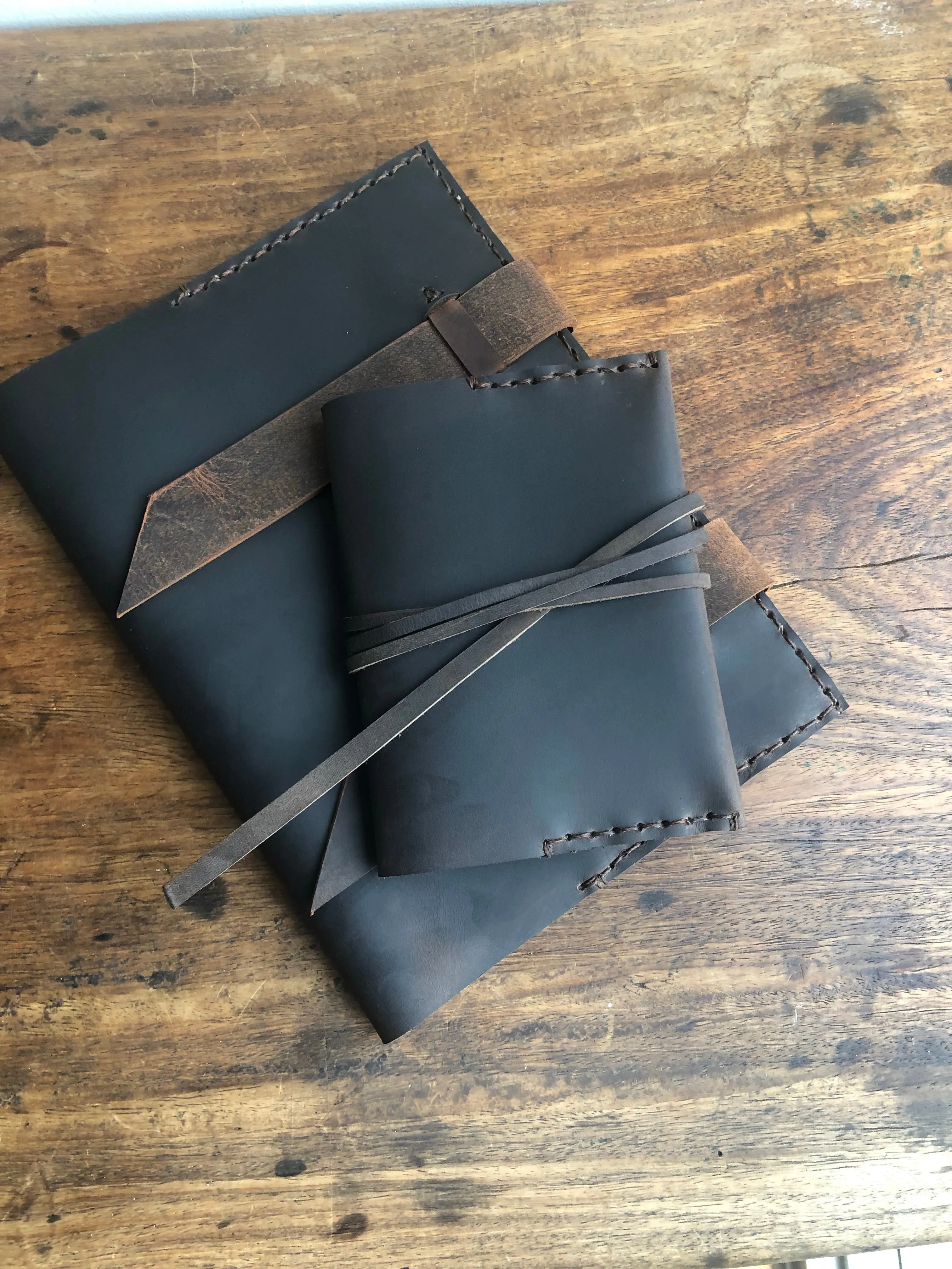 Composition Notebook Cover, Refillable Leather Composition Notebook, Large Refillable Journal, Custom Made in New York