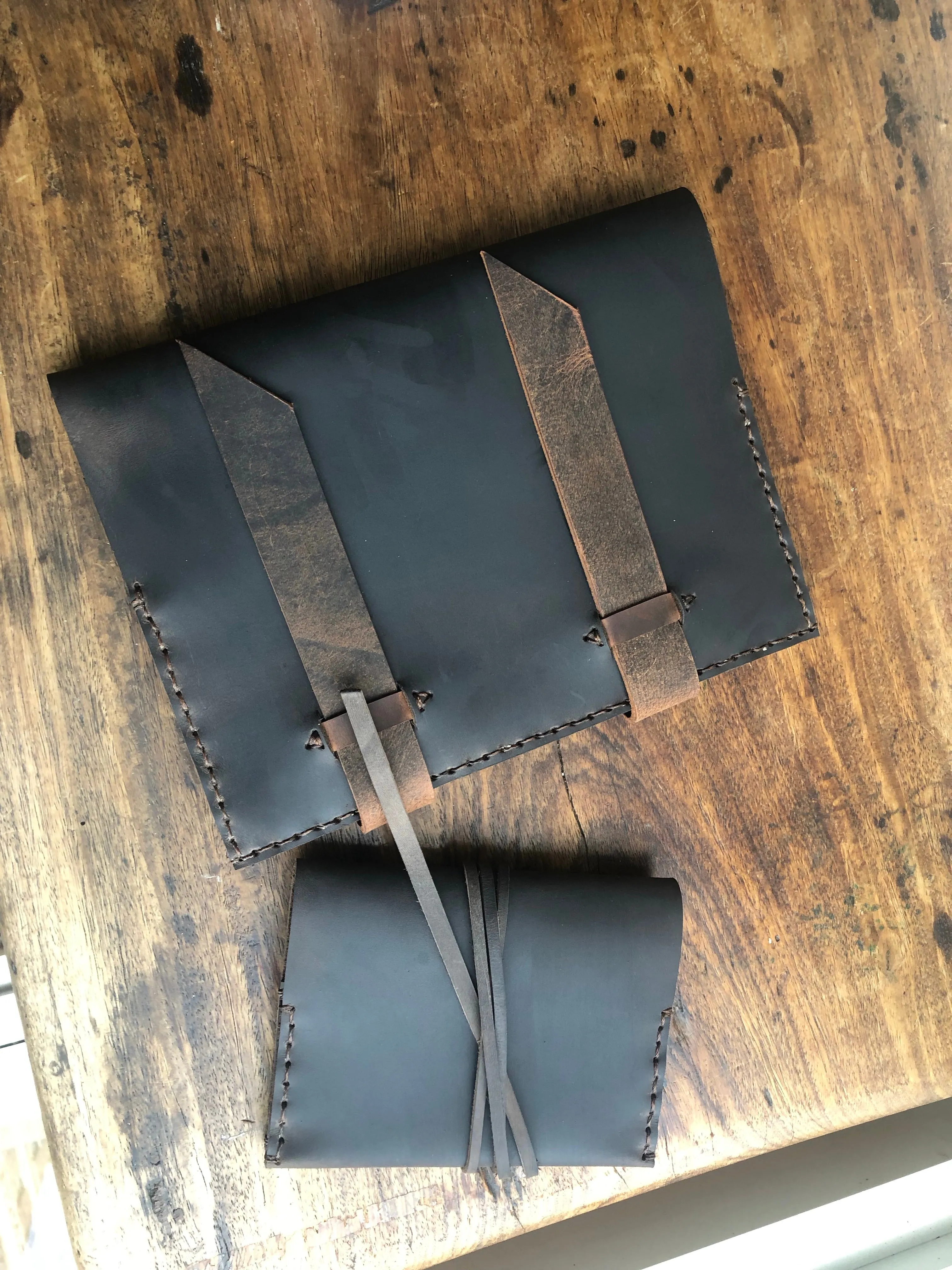 Composition Notebook Cover, Refillable Leather Composition Notebook, Large Refillable Journal, Custom Made in New York