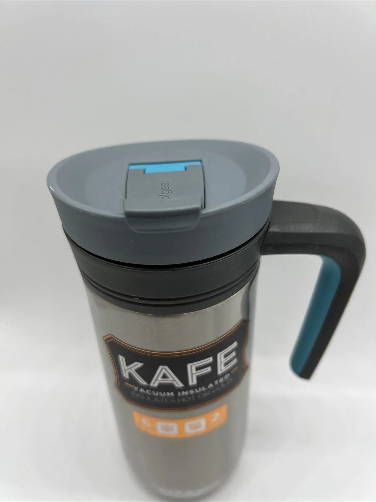Cool Gear Kafe Vacuum Insulated Stainless Steel Travel Mug 14.5 FL OZ  Handle