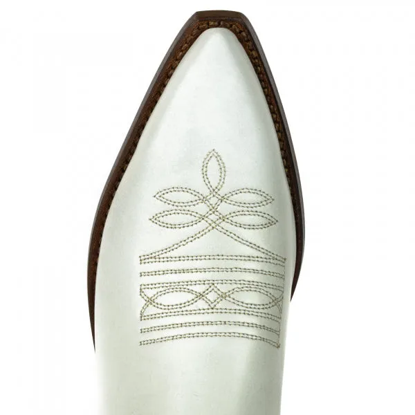 Cowboy Boots for Women and Men, Handcrafted Leather 1920s White Texan Boots