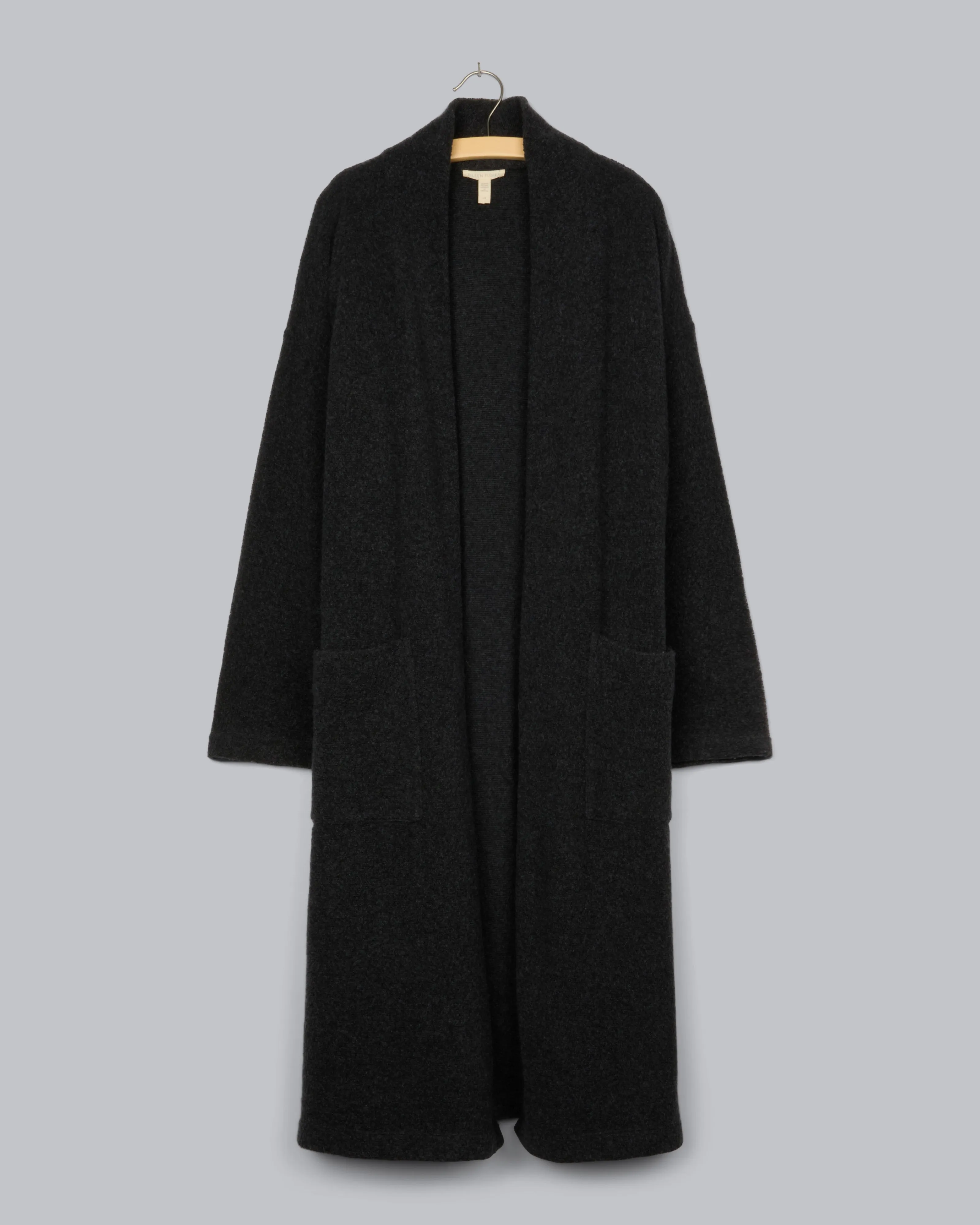 Cozy Boucle Wool Knit Coat