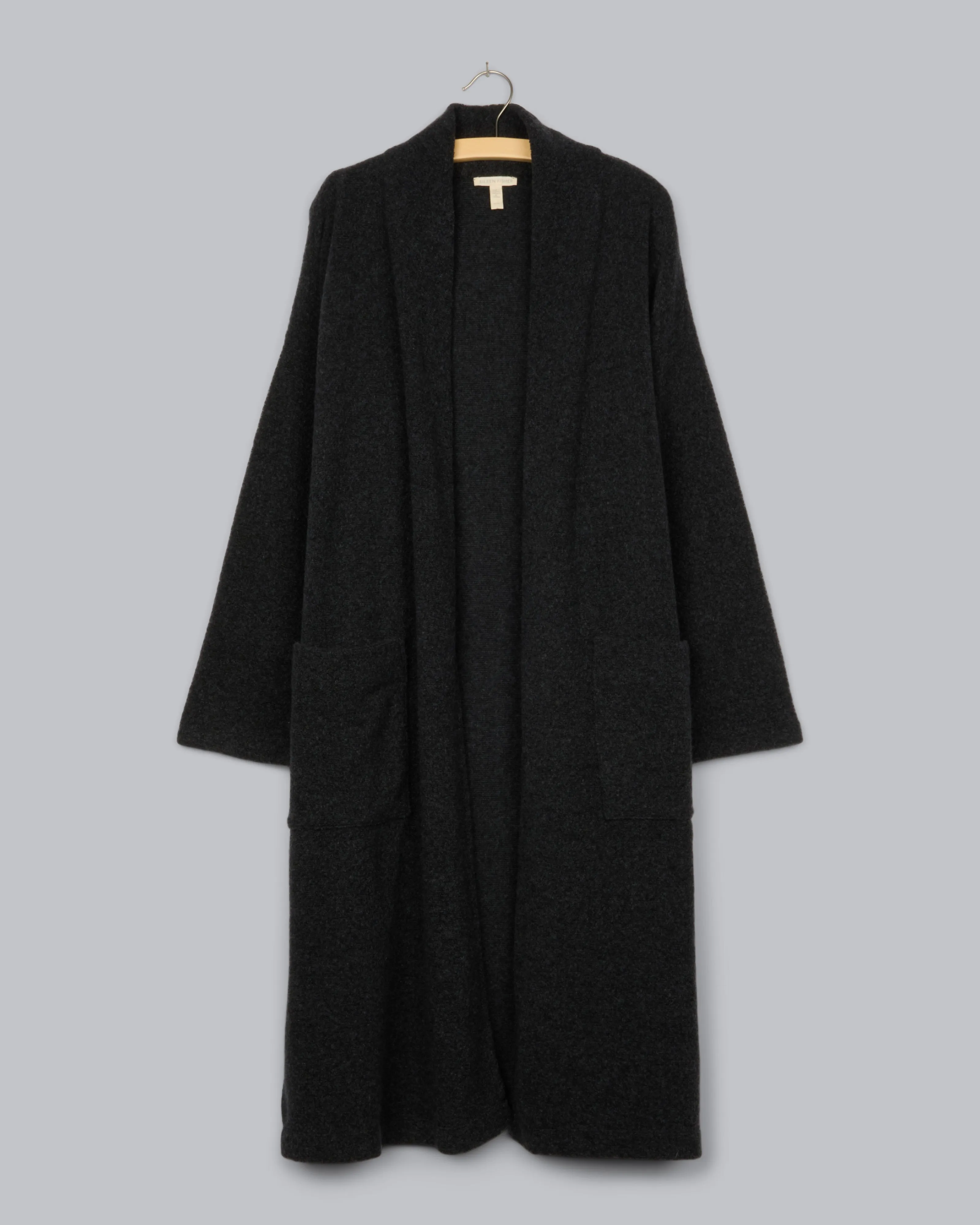 Cozy Boucle Wool Knit Coat