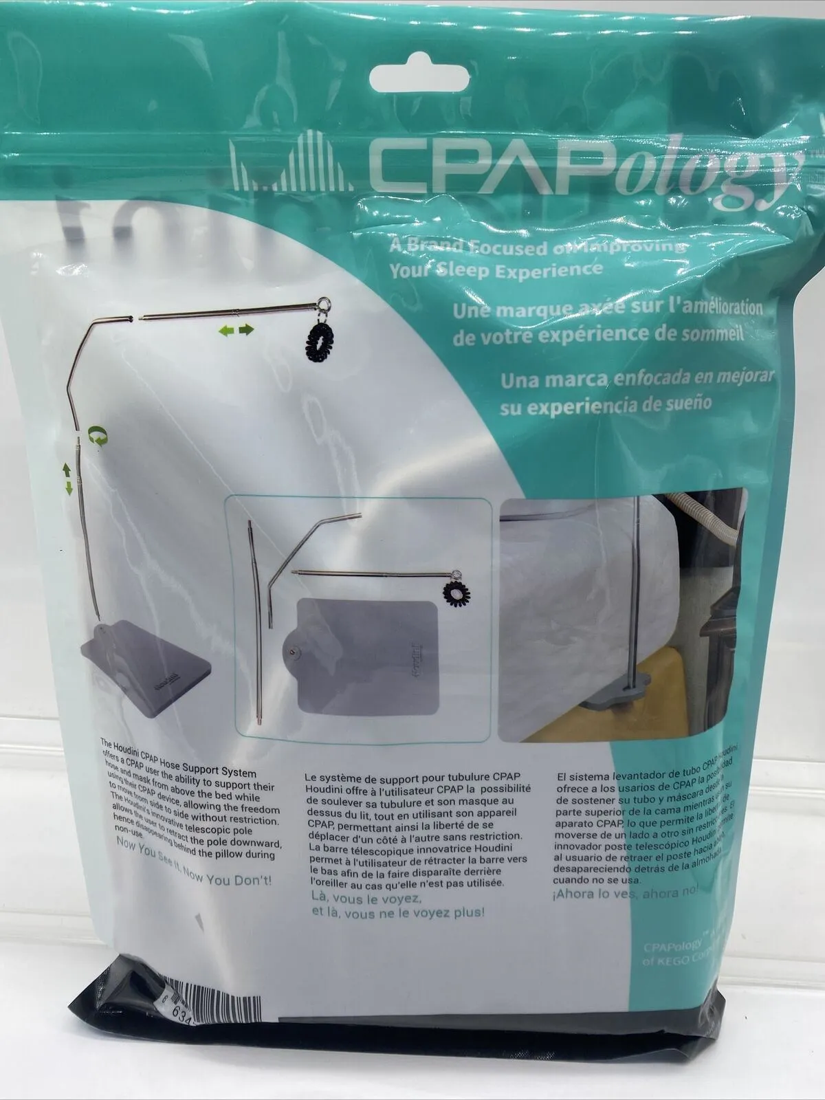 CPAP Ology Houdini Hose Lift System Travel Hose/Tube Support Arm Sleeping