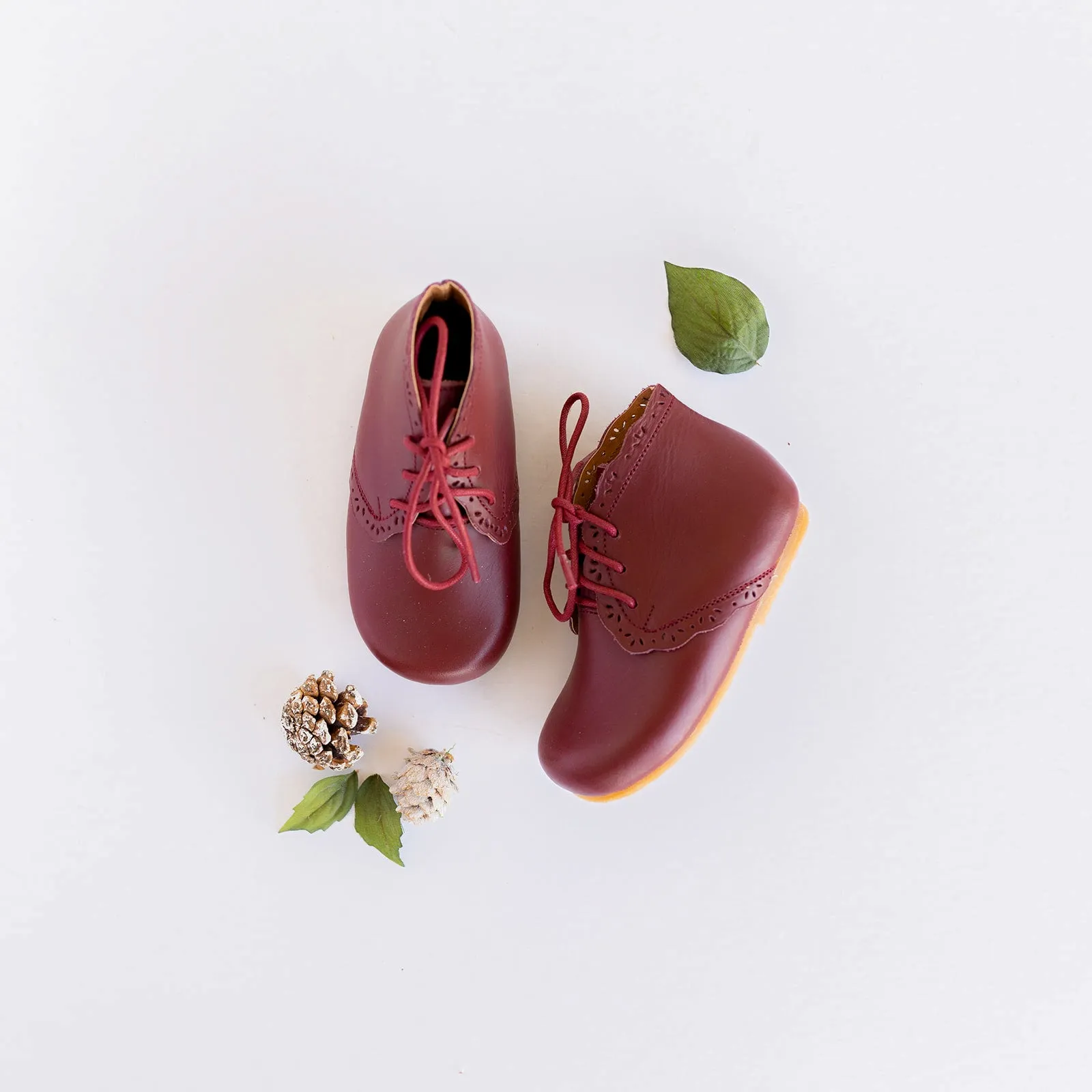 Cranberry Primavera {Children's Leather Boots}