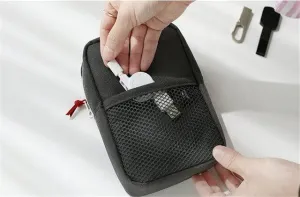 Creative Shockproof Travel Digital USB Charger Cable Earphone Case Makeup Cosmetic Organizer Accessories Bag Pouch
