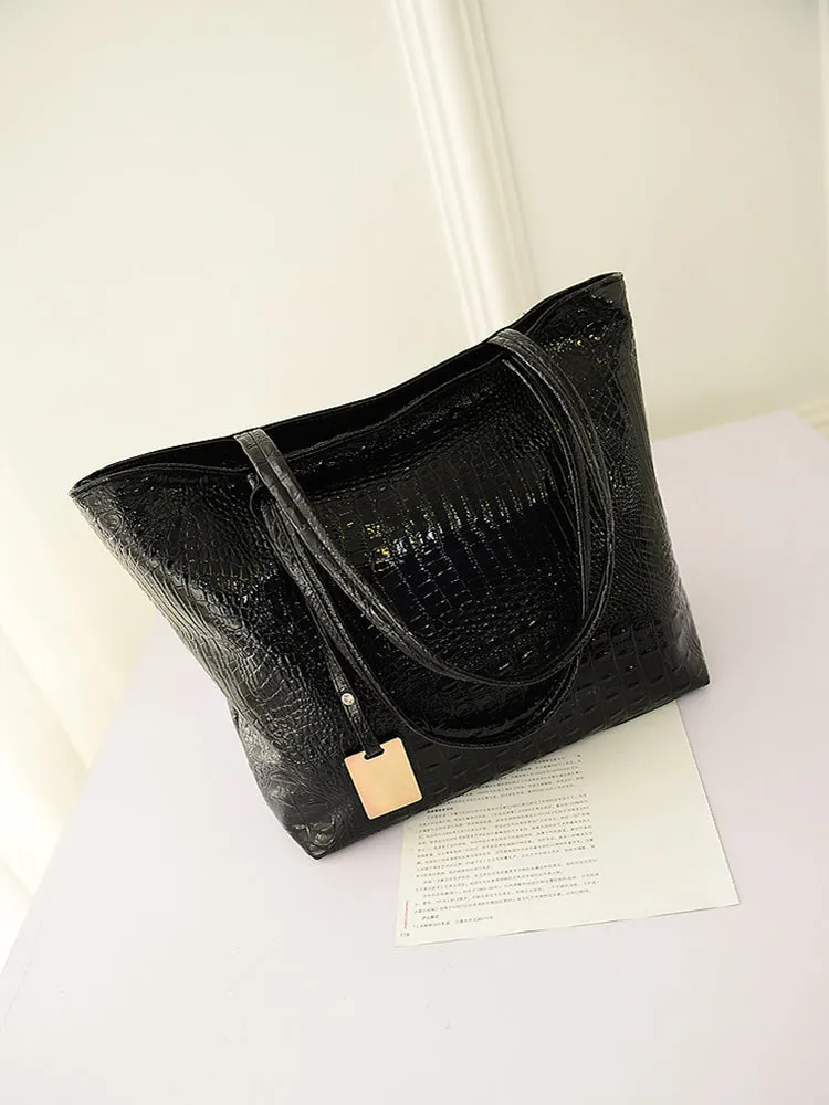Crocodile Leather Tote
