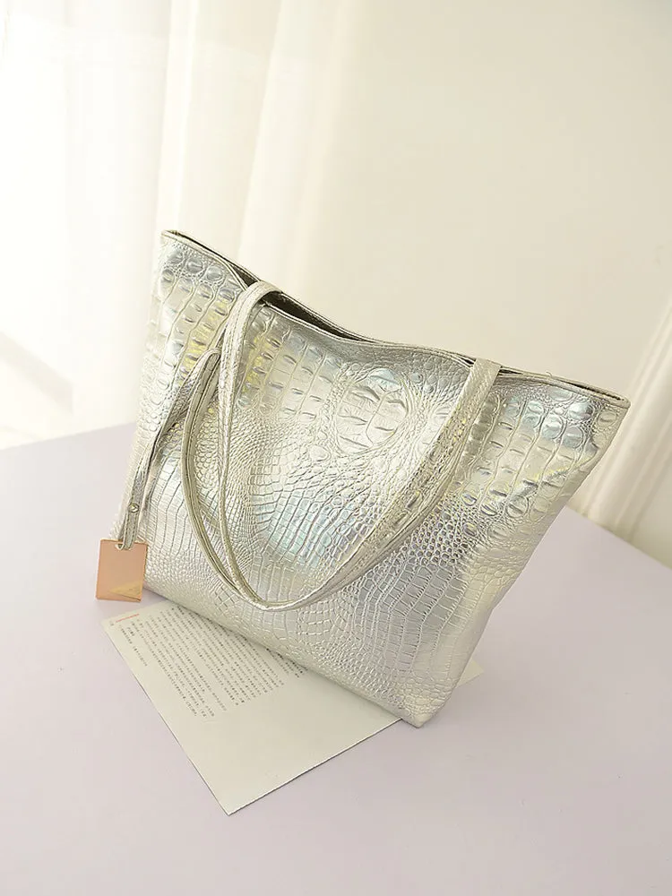 Crocodile Leather Tote