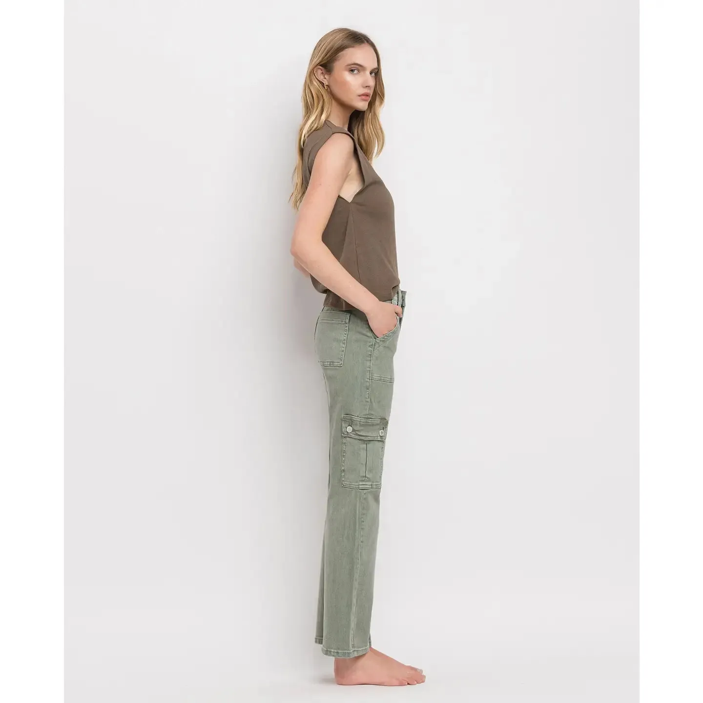 Culver High Rise Cargo Denim