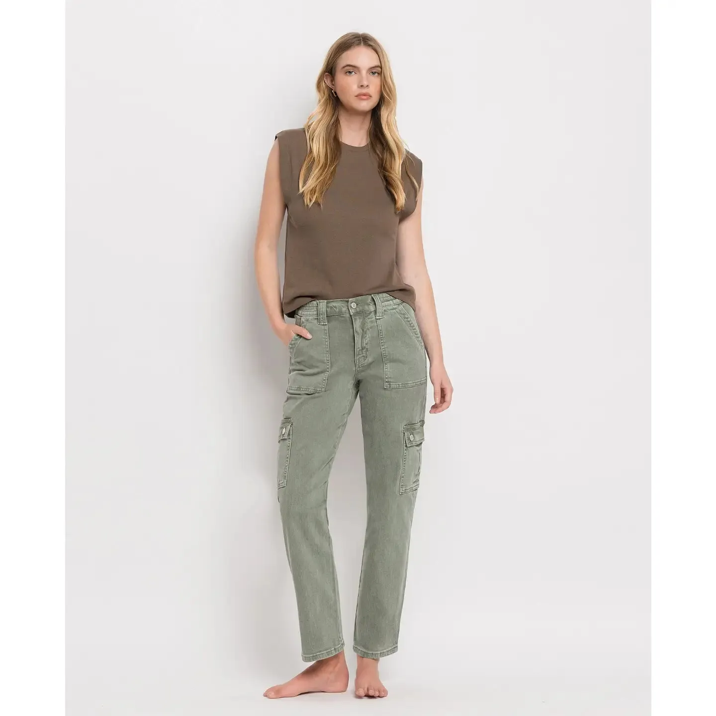 Culver High Rise Cargo Denim