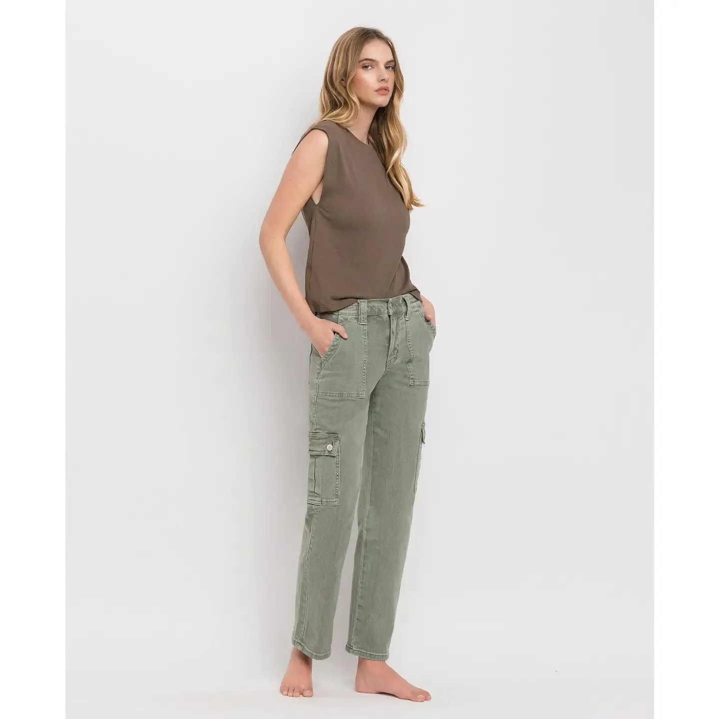 Culver High Rise Cargo Denim