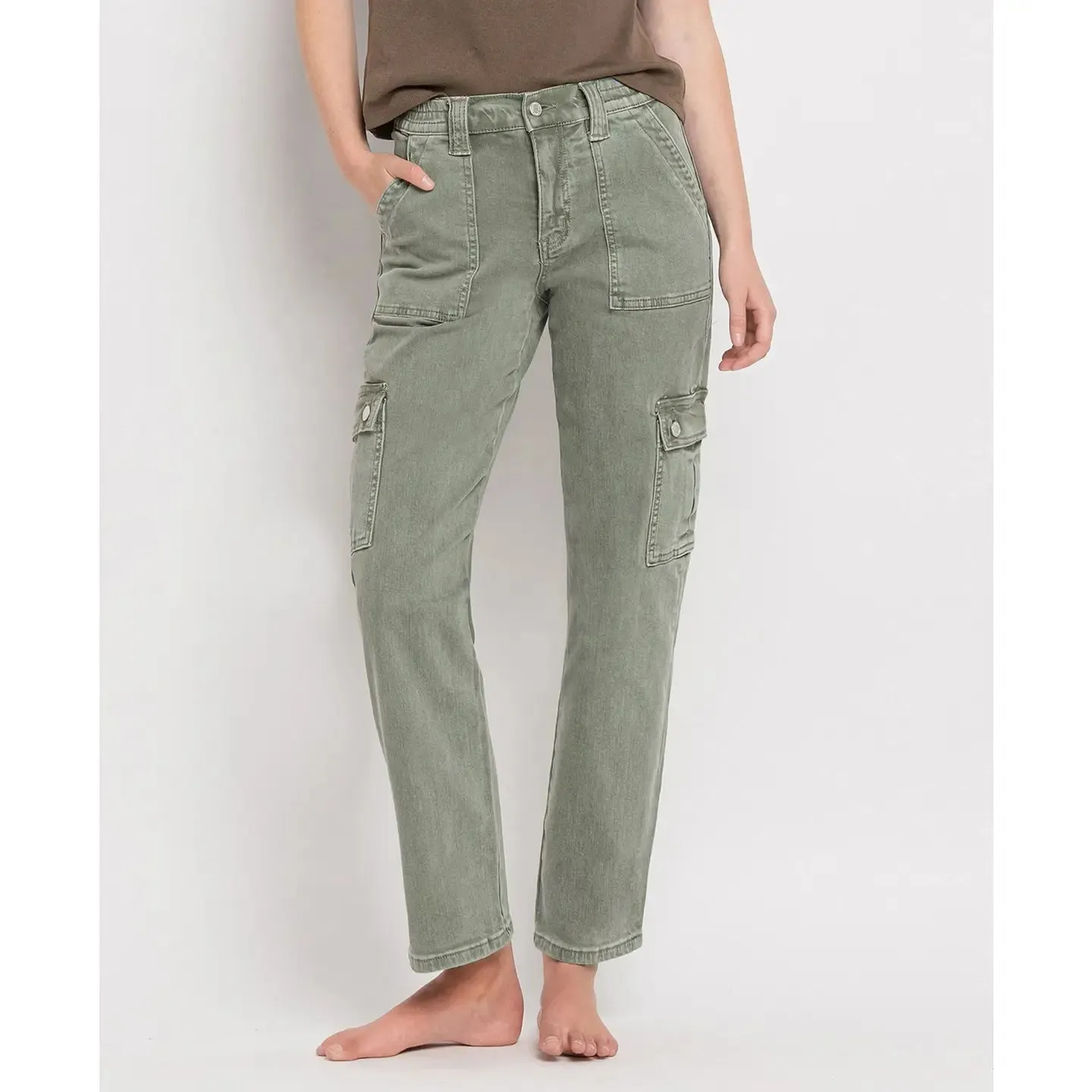 Culver High Rise Cargo Denim