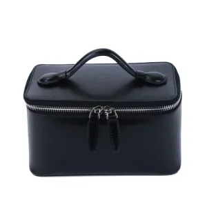 Customized Genuine Leather Hand Held Cosmetic Large Bag