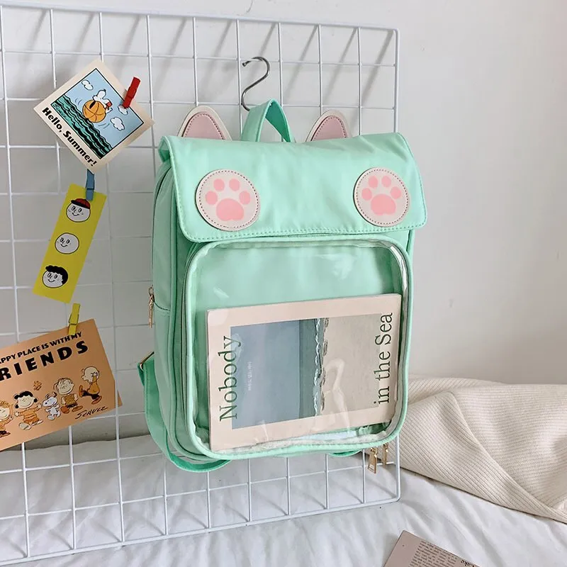 Cute Cat School Big Backpack Bag