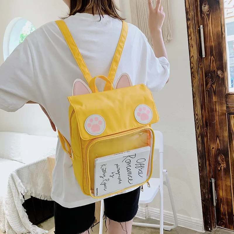 Cute Cat School Big Backpack Bag