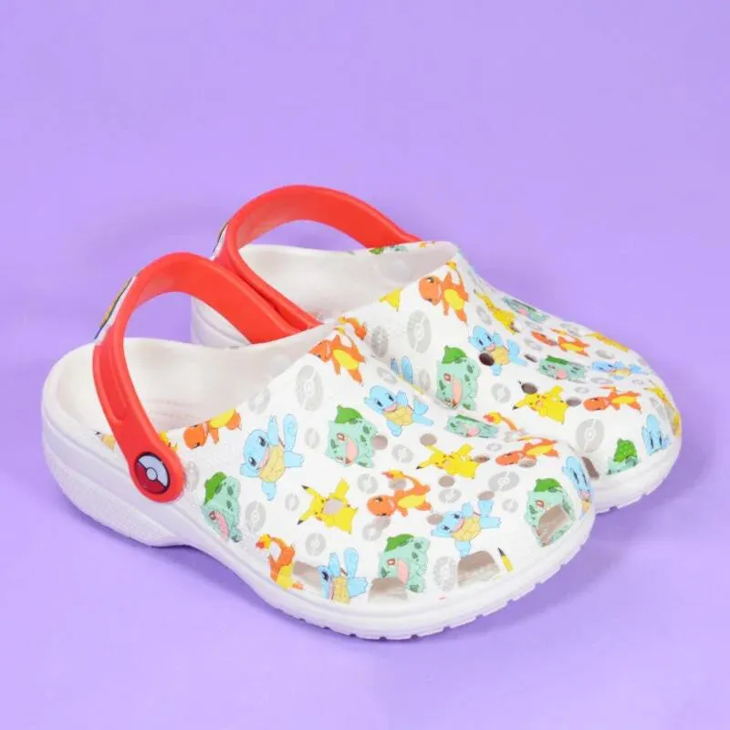 Cute Pok é mon Soft soled Outdoor Beach Shoes Anti slip Children's Clog